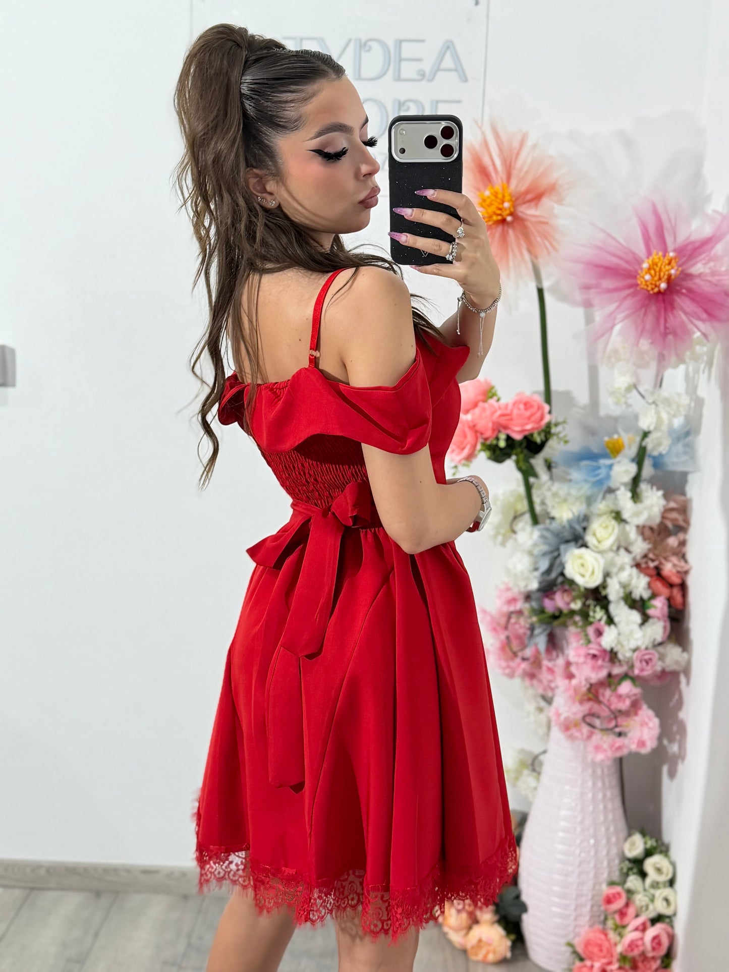 Rochie roșie Clary