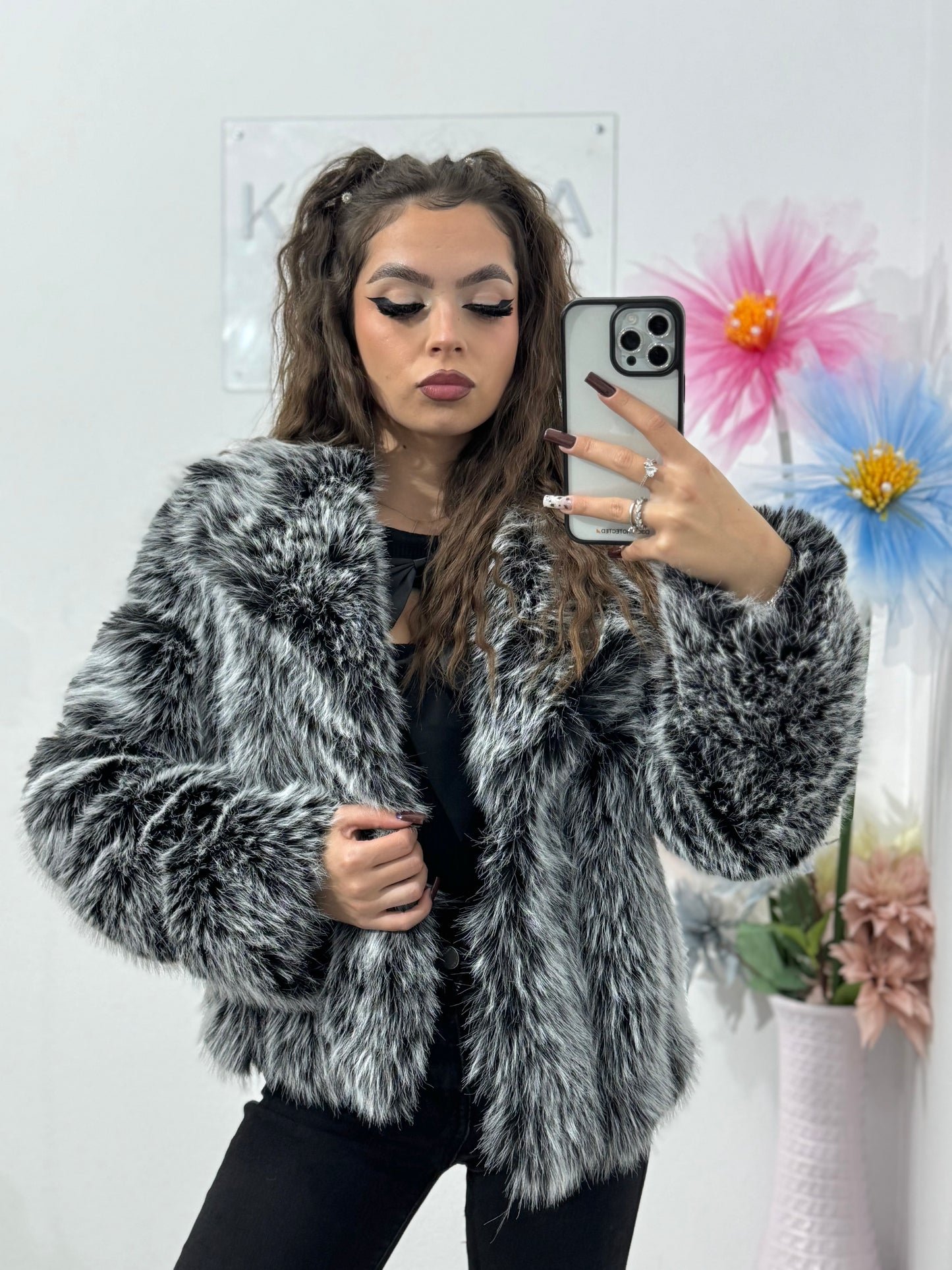 Blană Black&white Tania