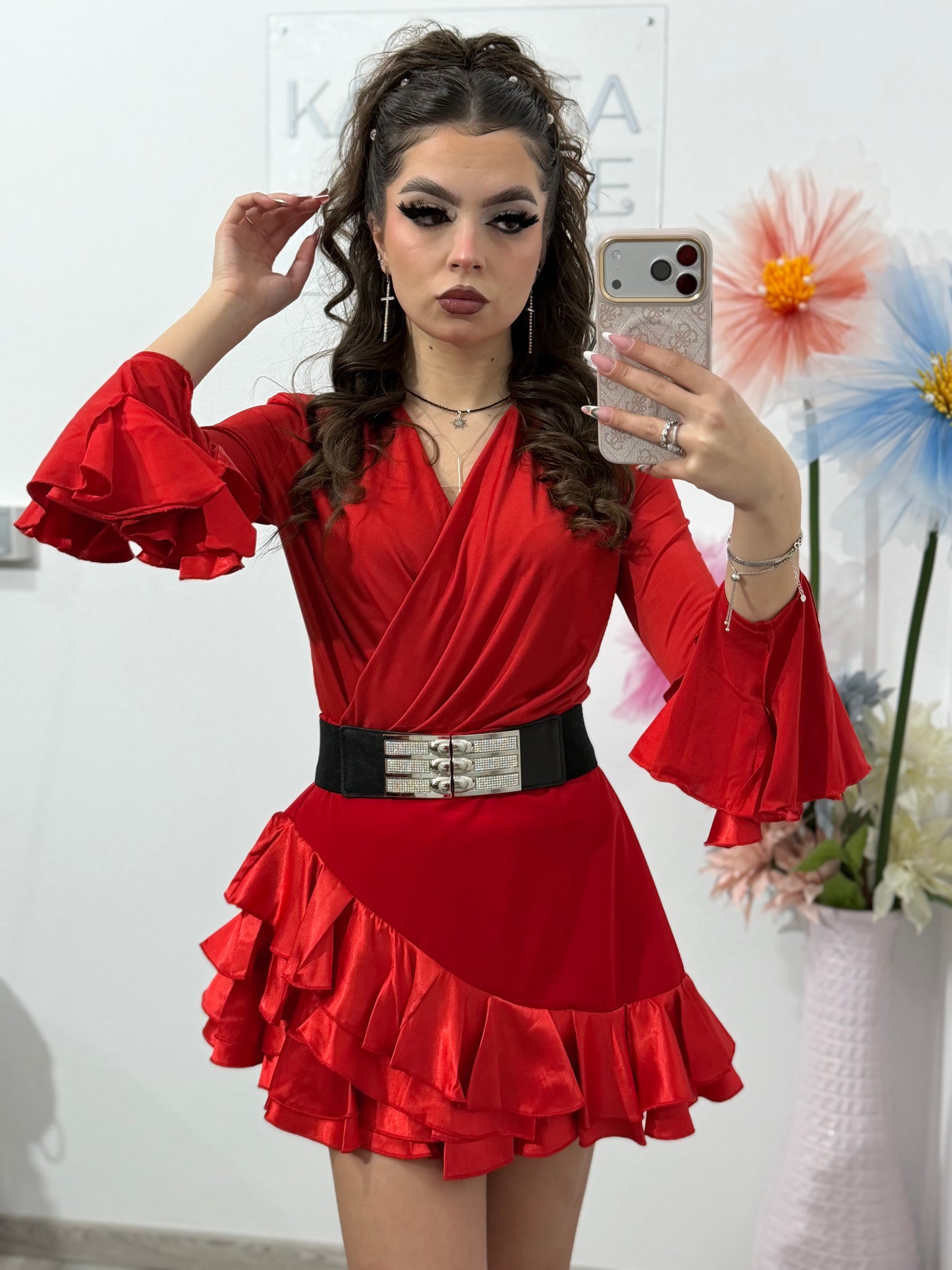 Compleu din 2 piese roșu ANDREW