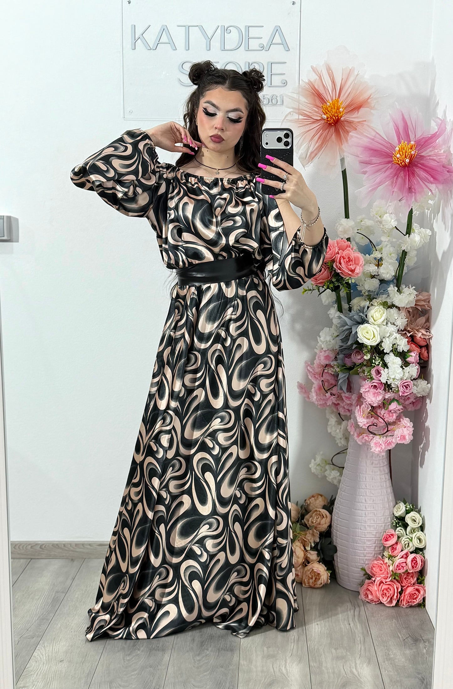 Rochie din satin Karina