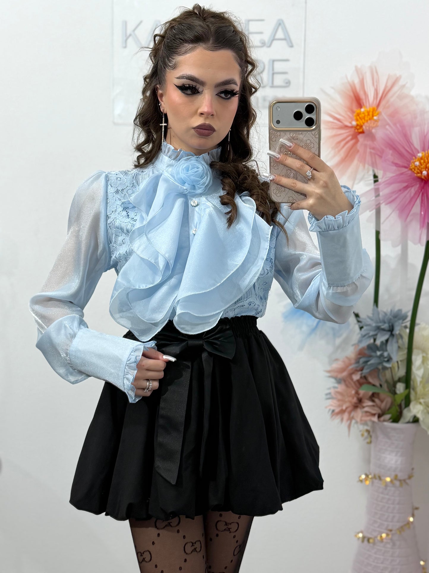 Cămașă elegantă din dantelă PRINCESS
