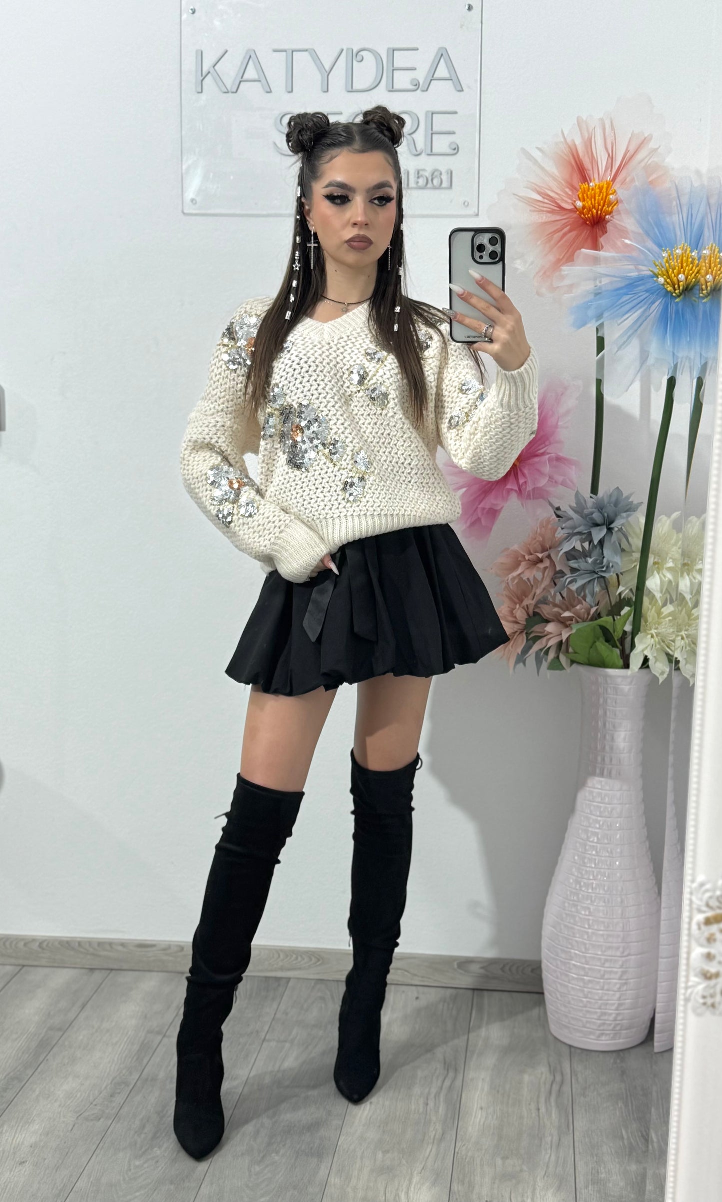 Pulover cu paiete ALEXA