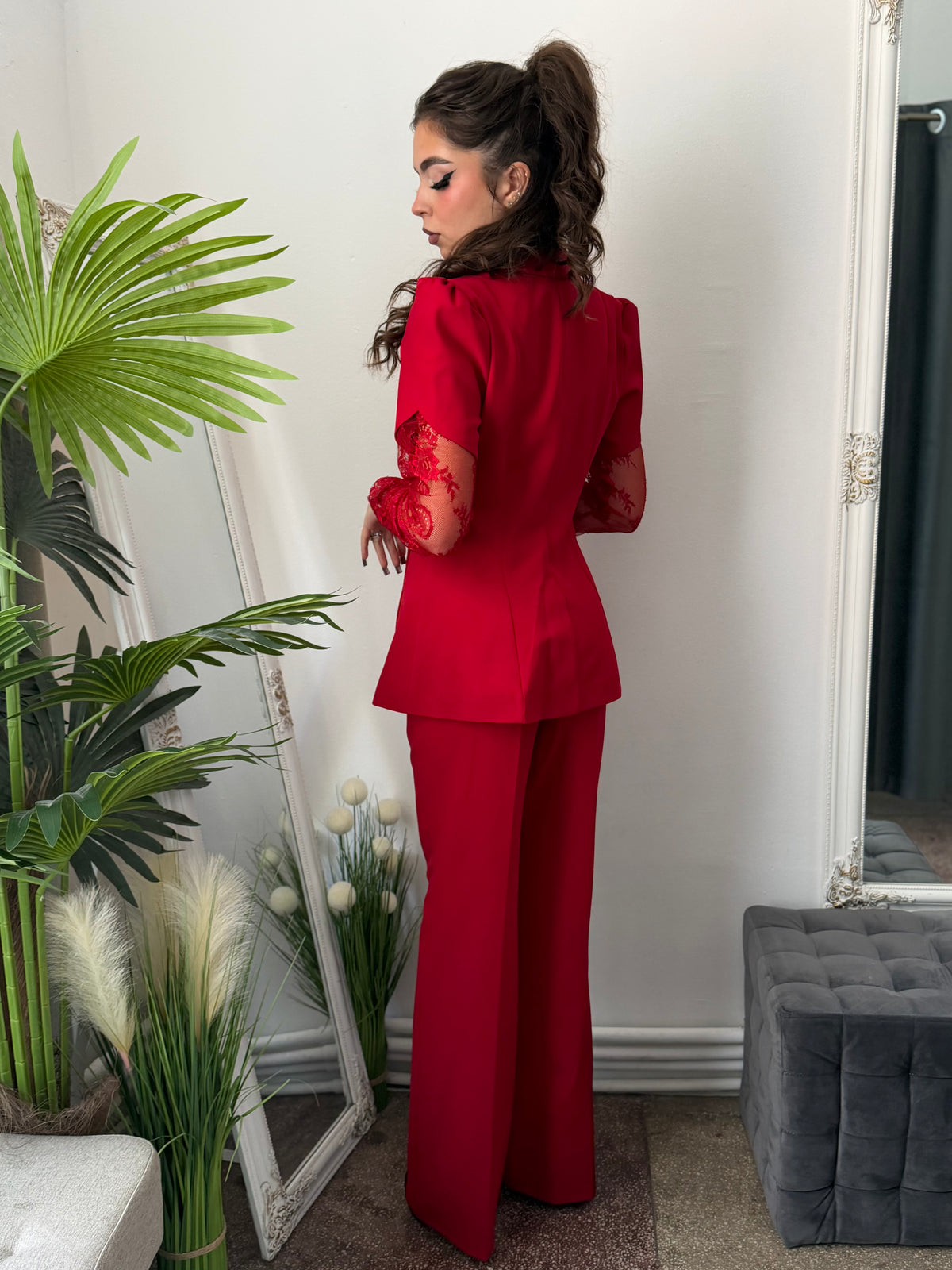 Compleu elegant roșu ANELIS