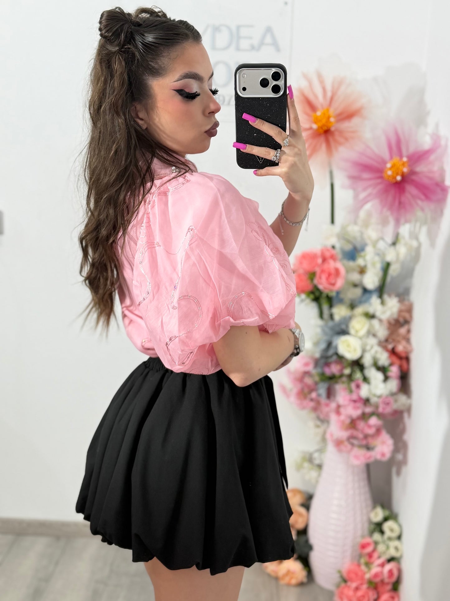 Cămașă elegantă RAMONA roz
