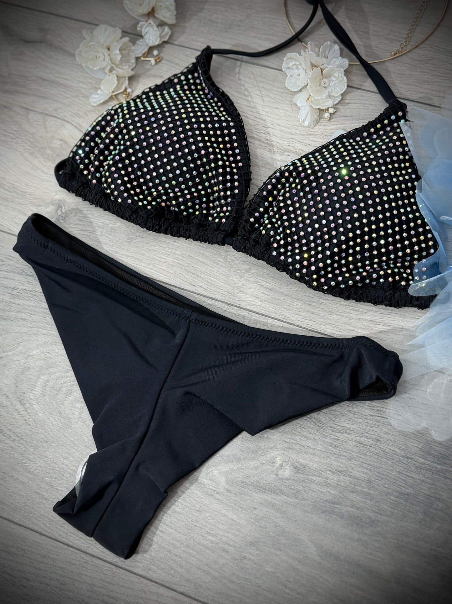Costum de baie SPARKLE negru