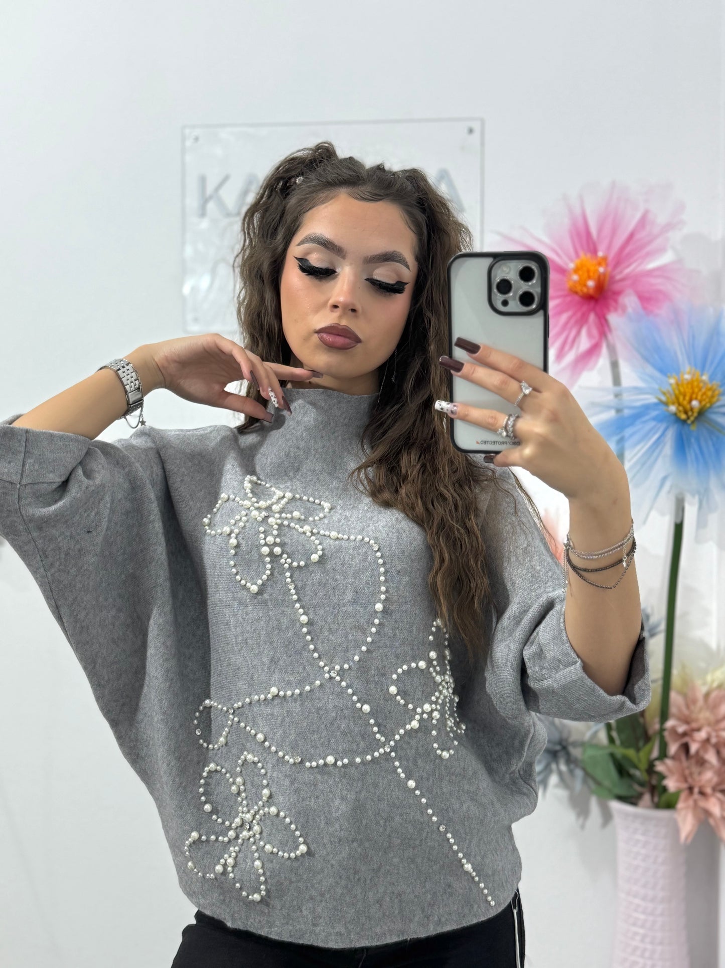 Bluză din tricot Pearls