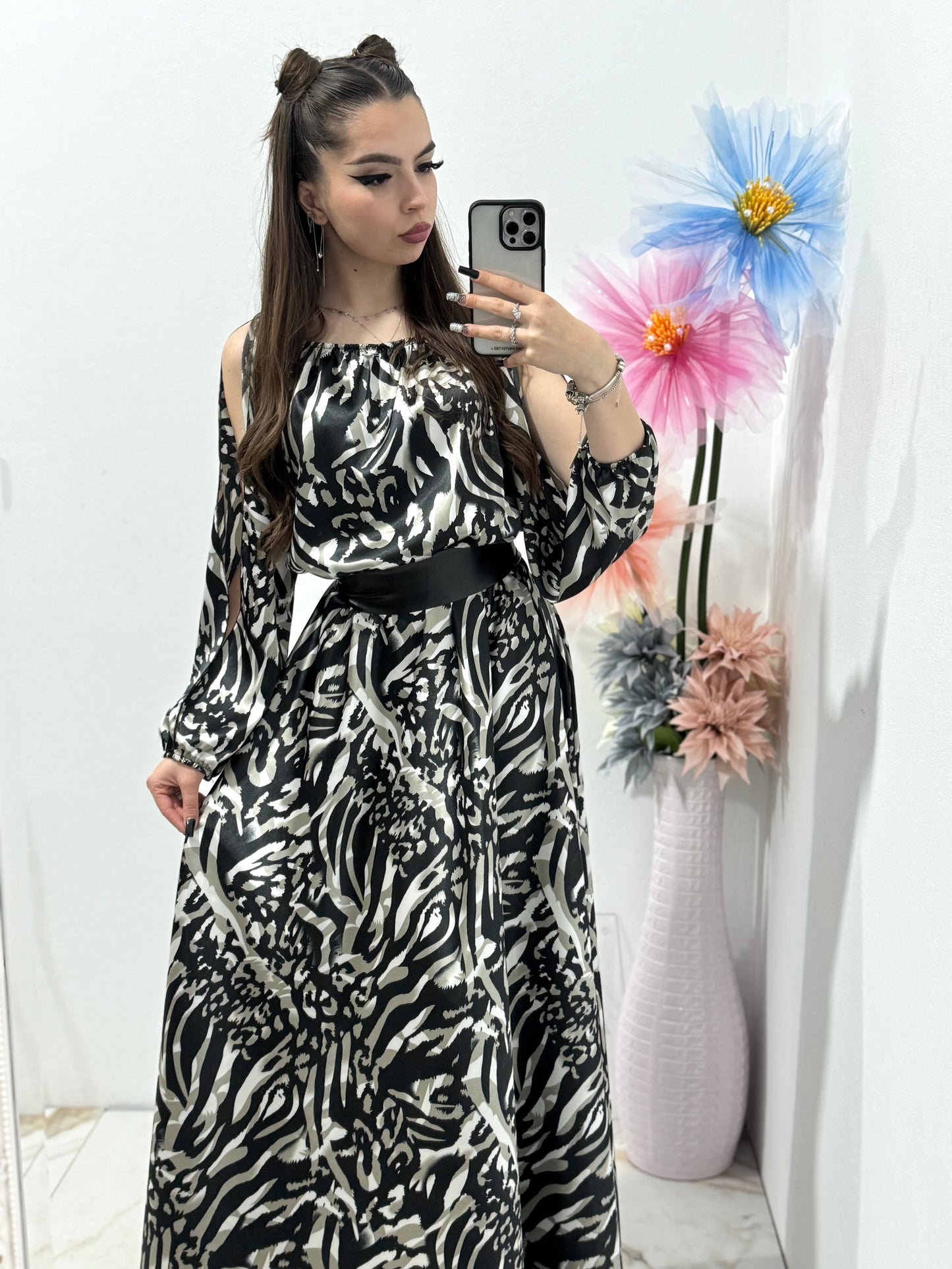 Rochie satin Deea