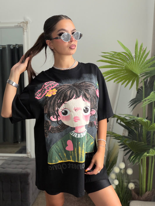 Tricou negru LOLYPOP
