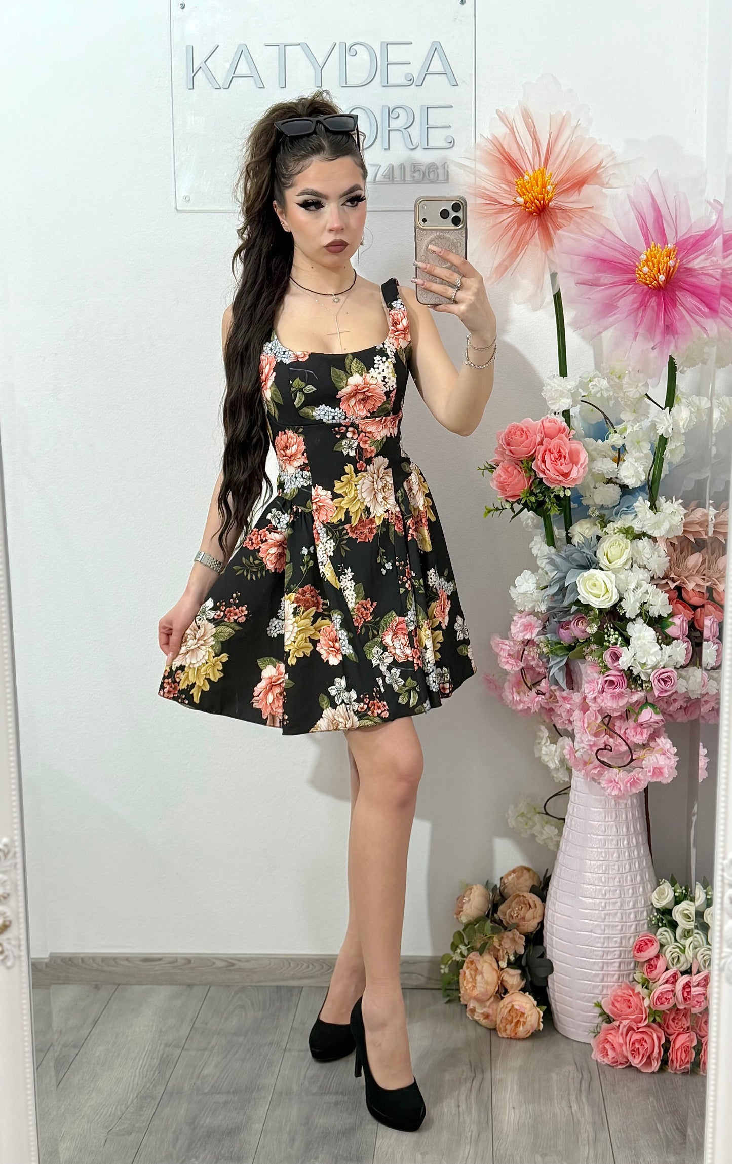 Rochie cu imprimeu floral VANESSA