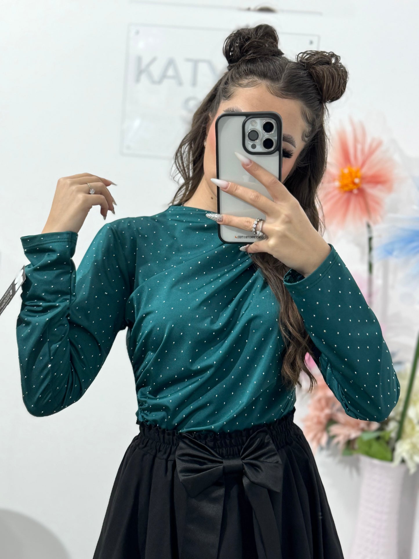 Body elegant cu cristale ștanțate IOANA