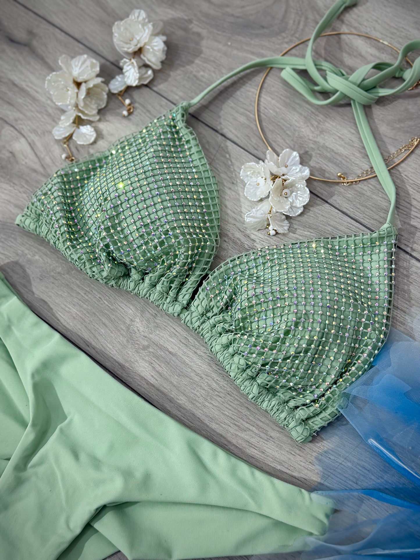 Costum de baie SPARKLE vernil