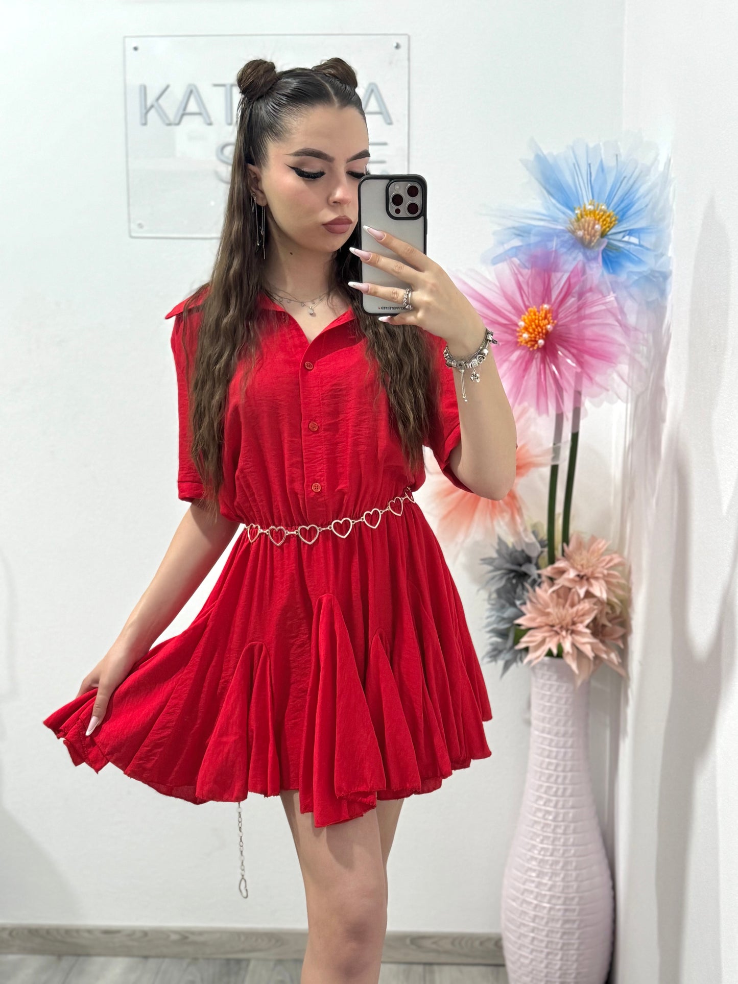 Rochie Monica roșie