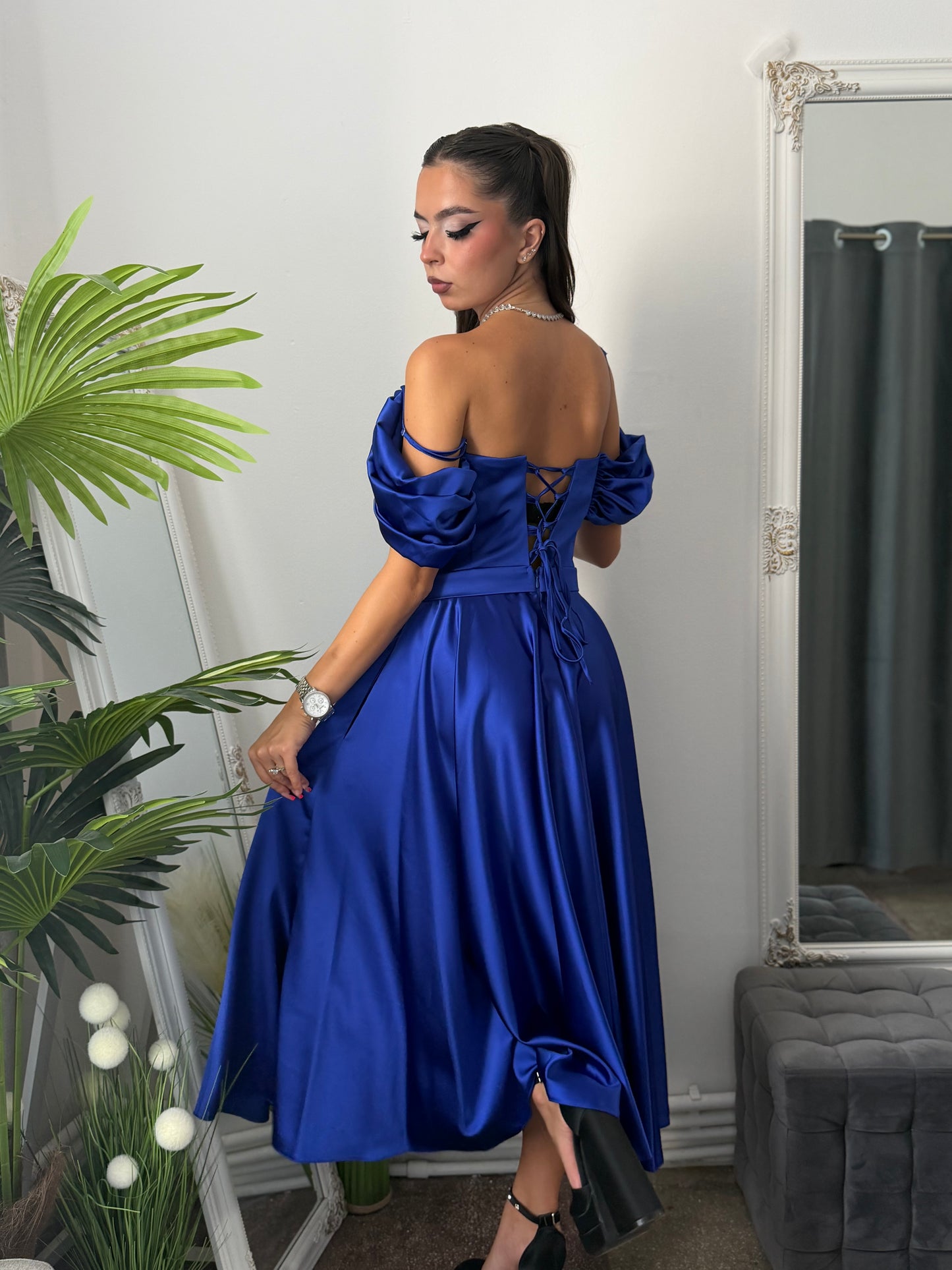 Rochie eleganta albastru royal