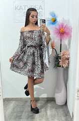 Rochie cu imprimeu Animalprint Maya