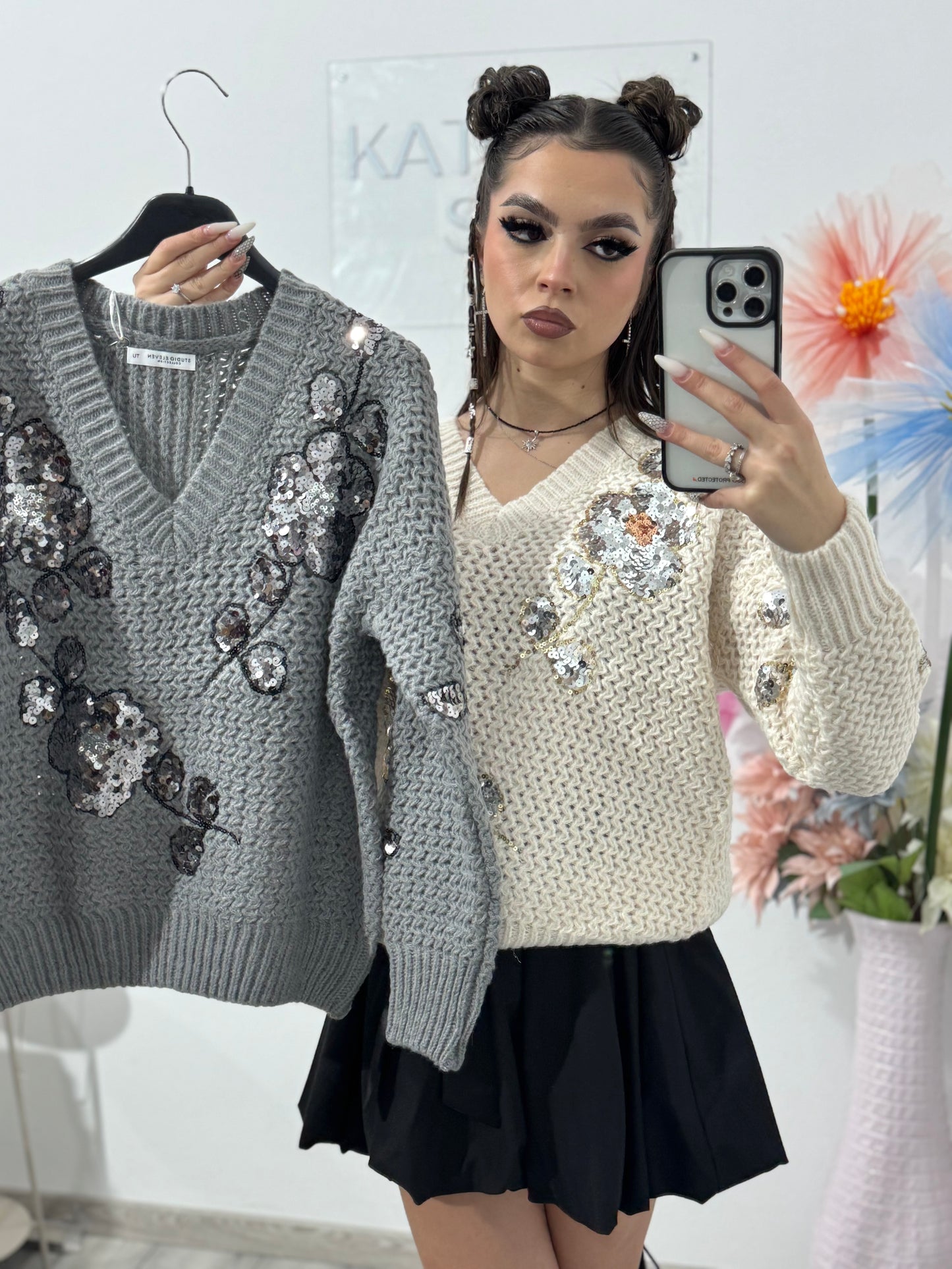 Pulover cu paiete ALEXA