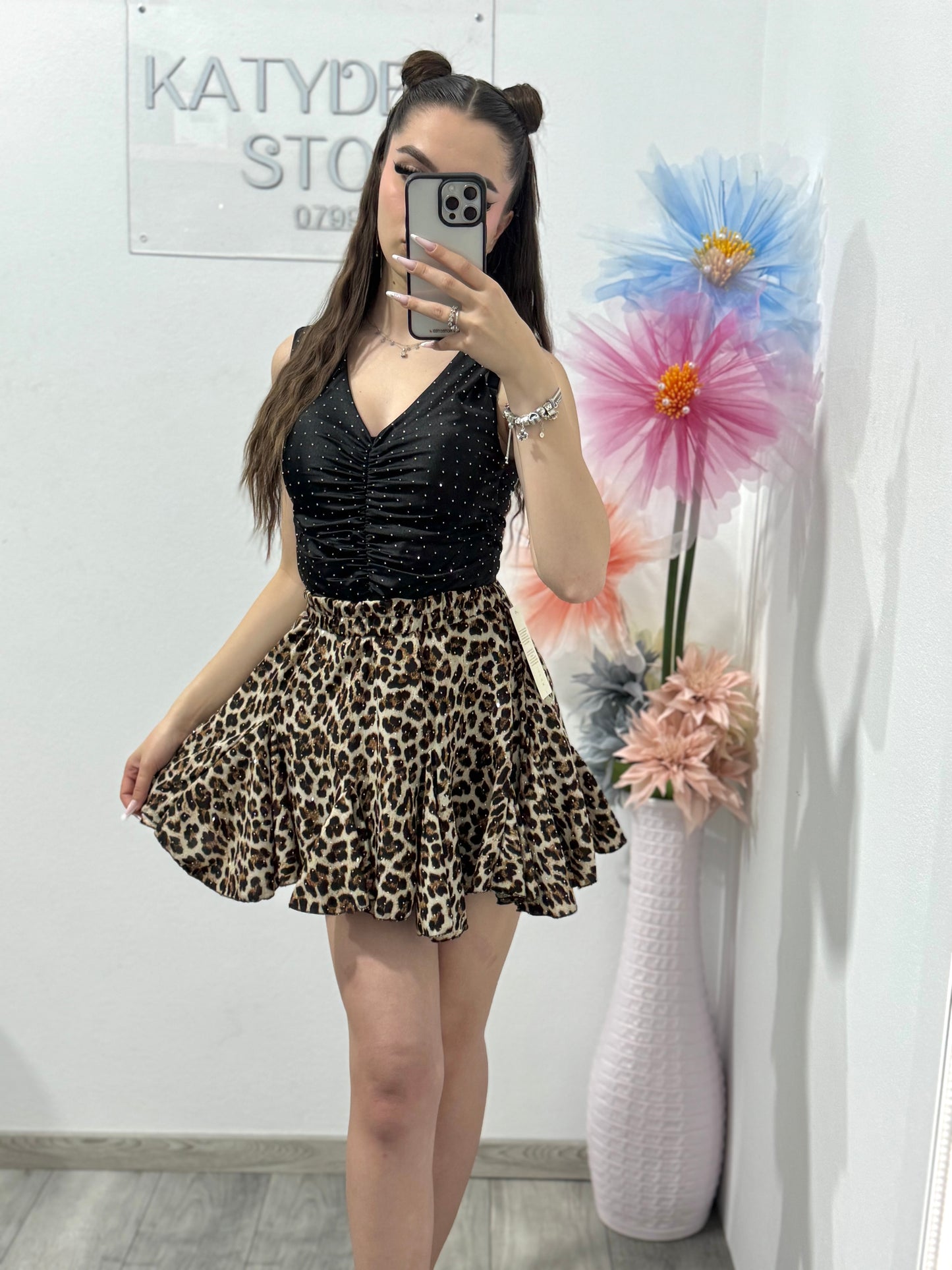 Body elegant cu cristale ștanțate Mirabela