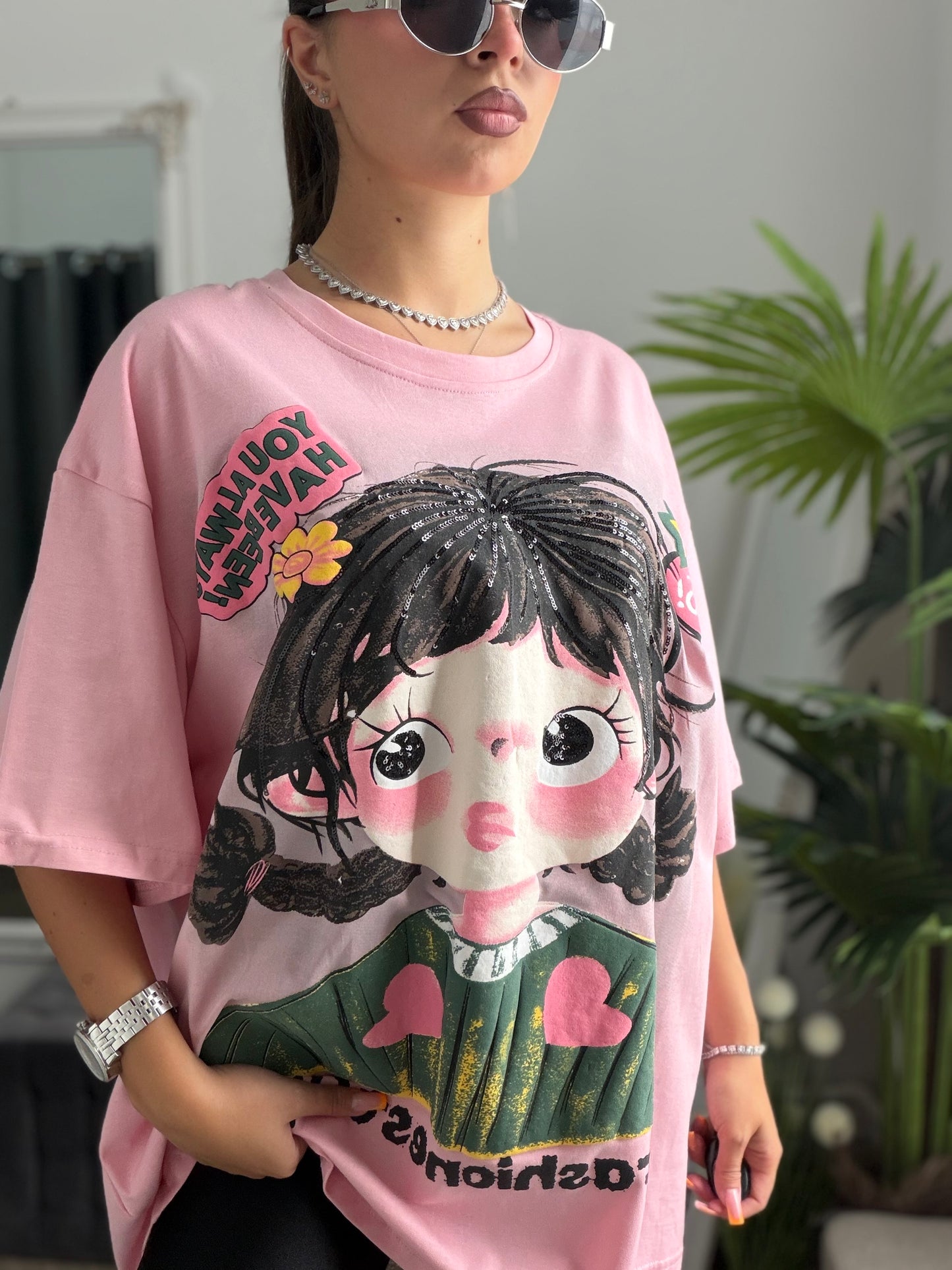 Tricou roz LOLYPOP