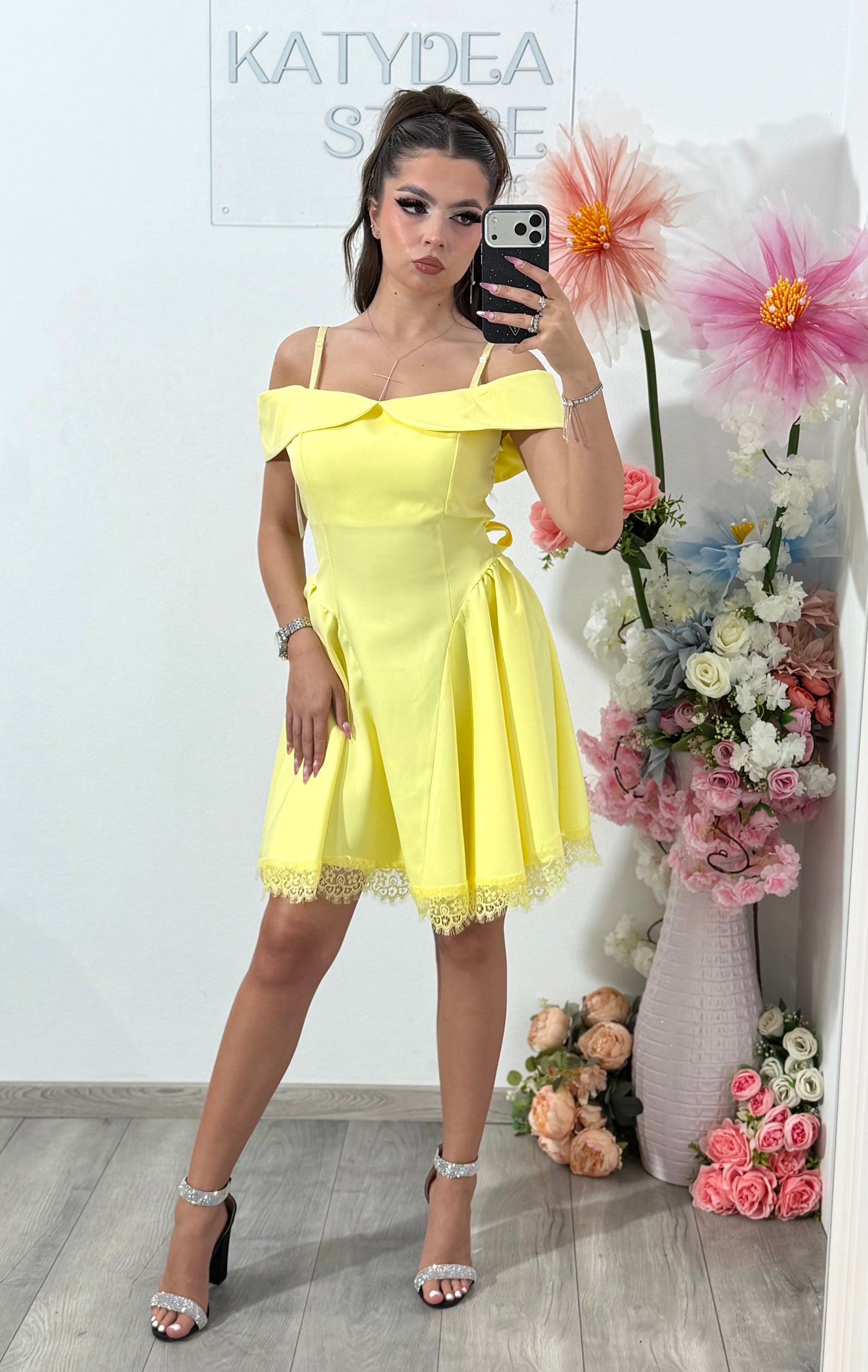 Rochie galbena Clary