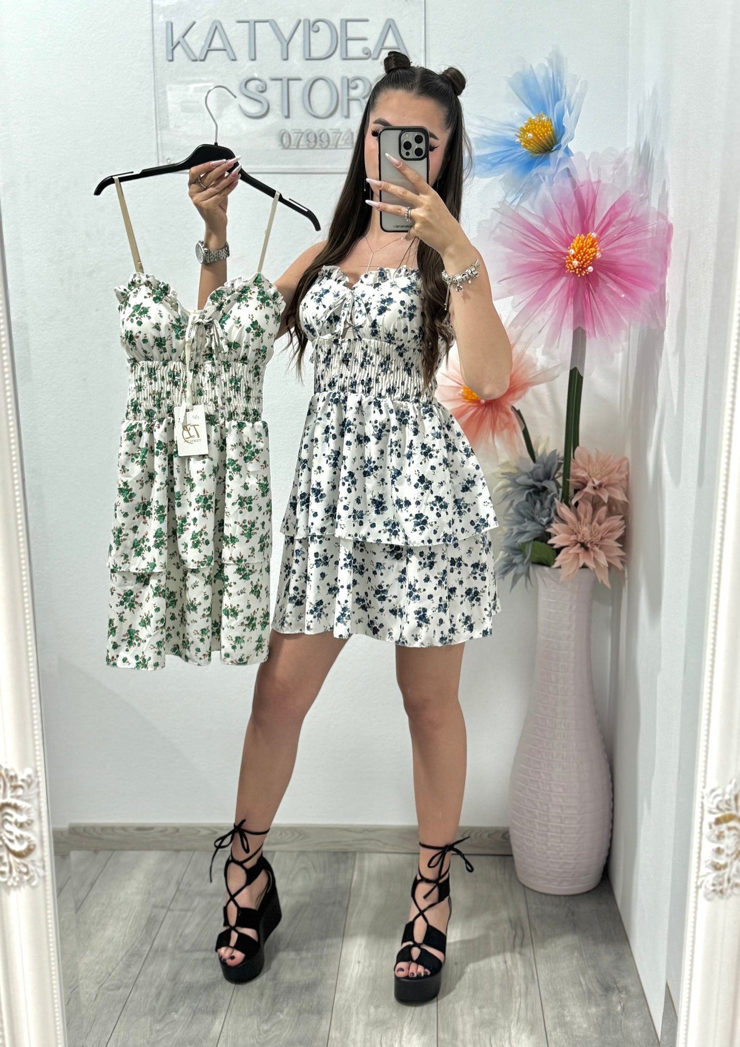 Rochie cu floricele Margarette
