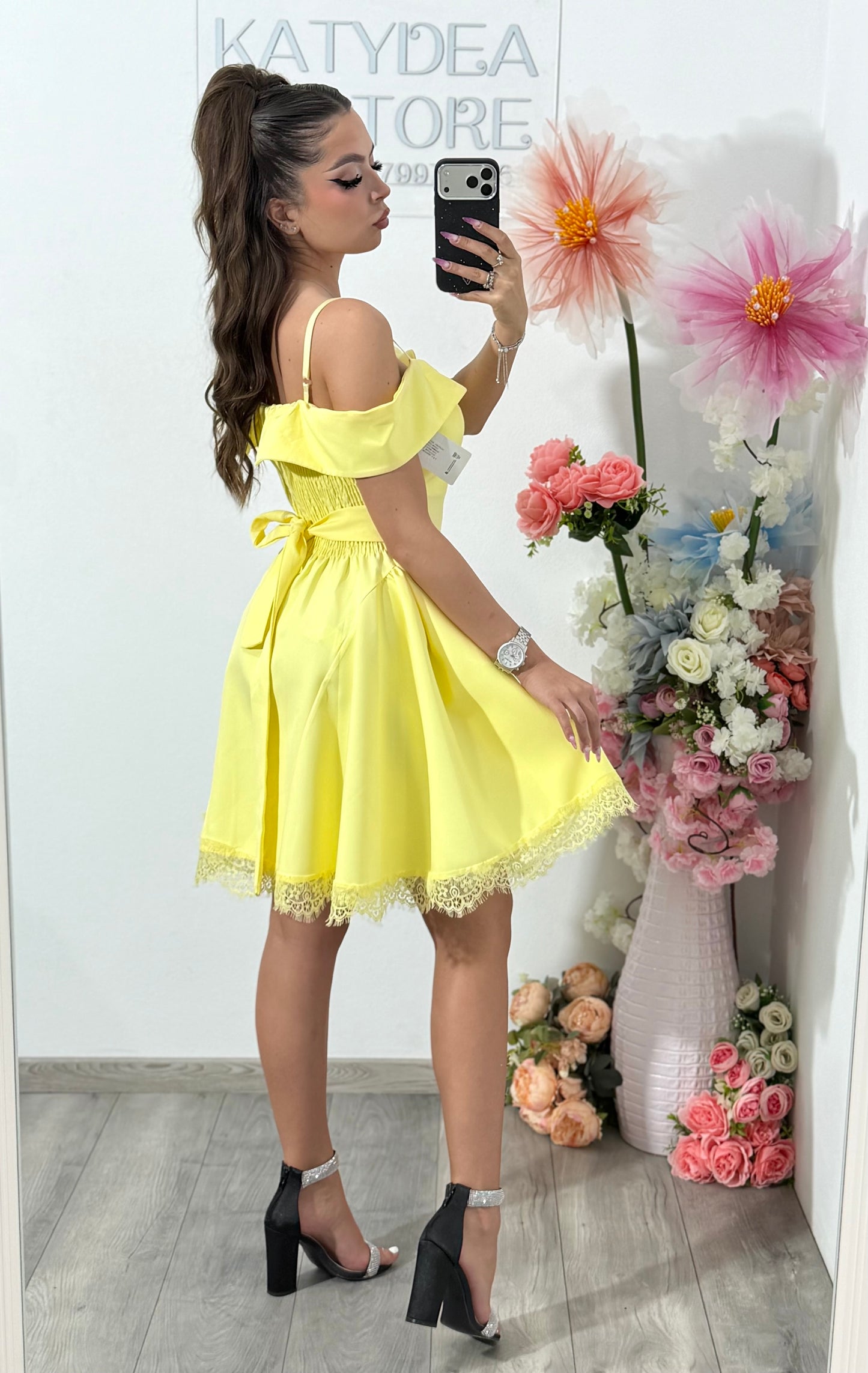 Rochie galbena Clary