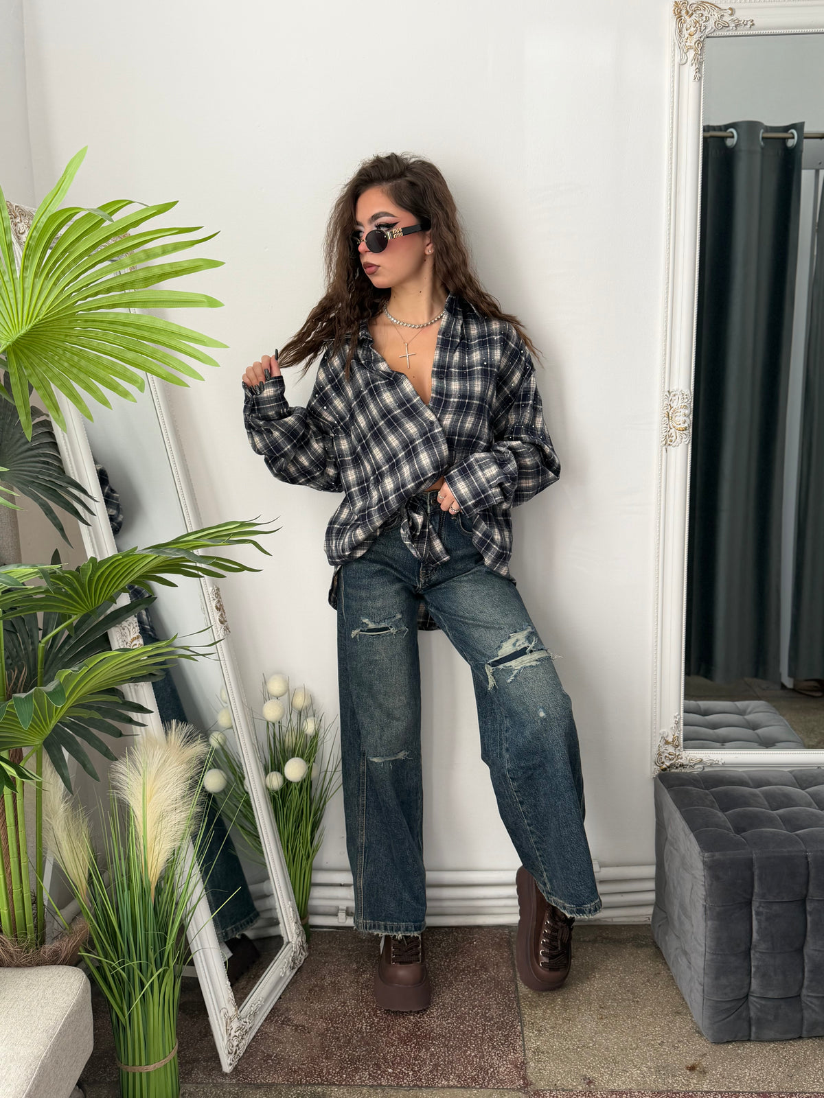 Jeans WideLeg DARKBLUE