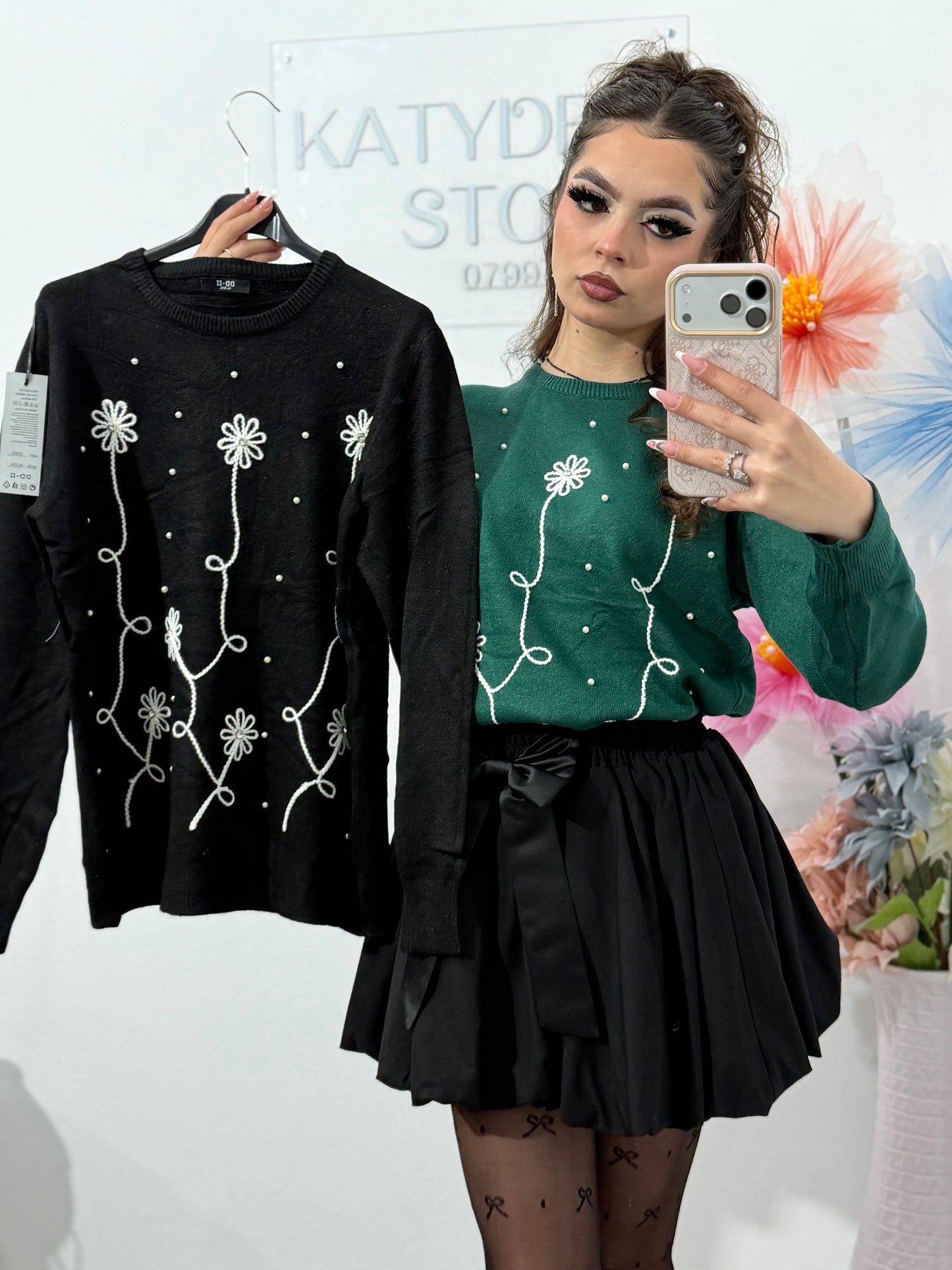 Bluză cu inserții albe FIONA