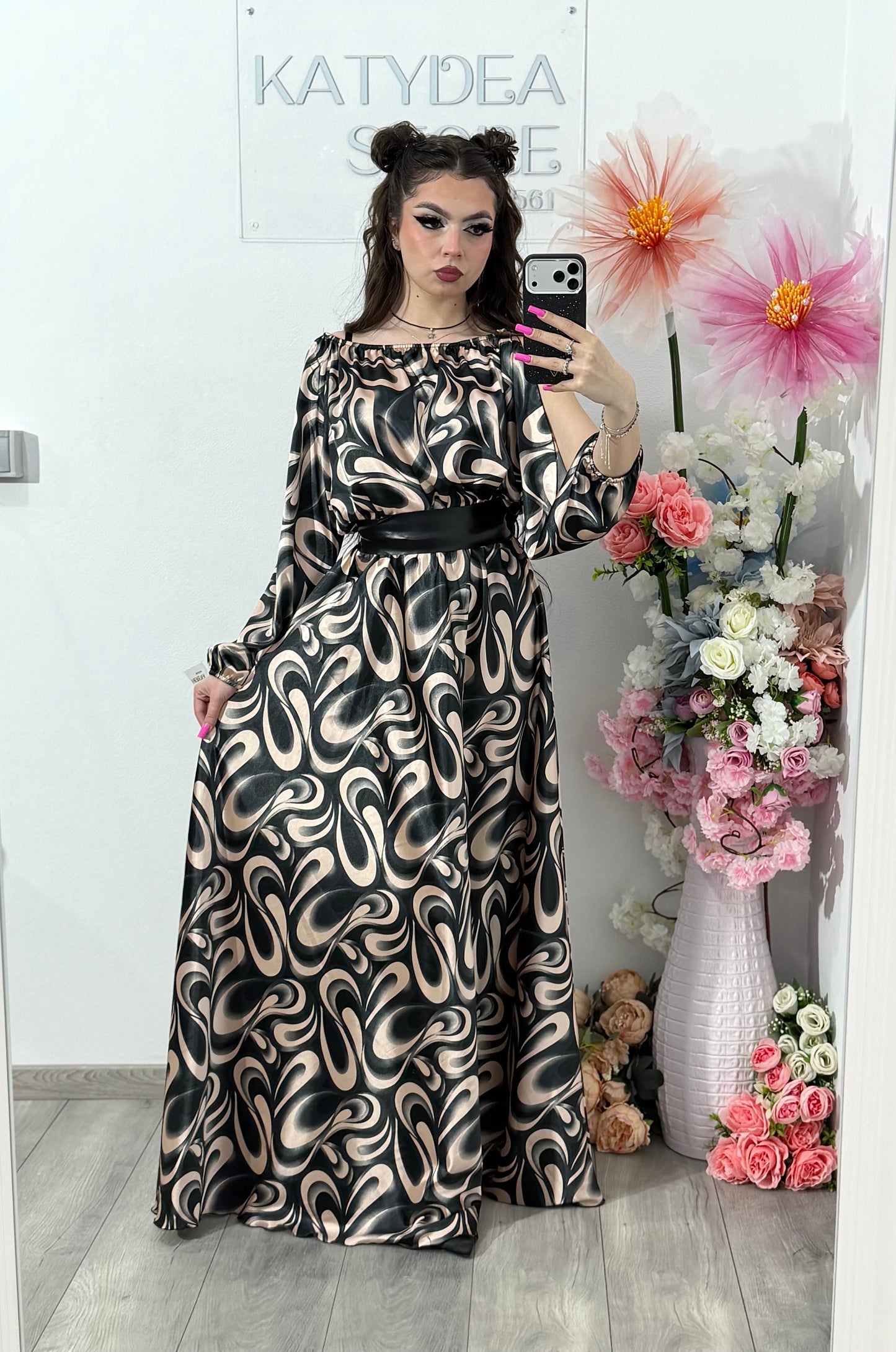 Rochie din satin Karina
