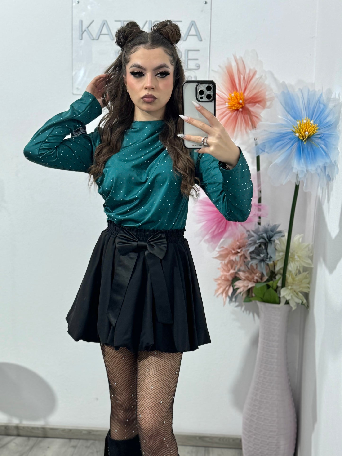 Body elegant cu cristale ștanțate IOANA