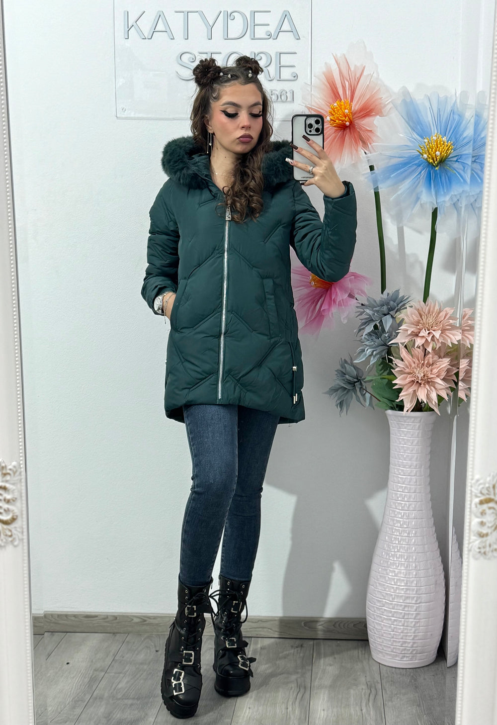 Geacă verde MONIK