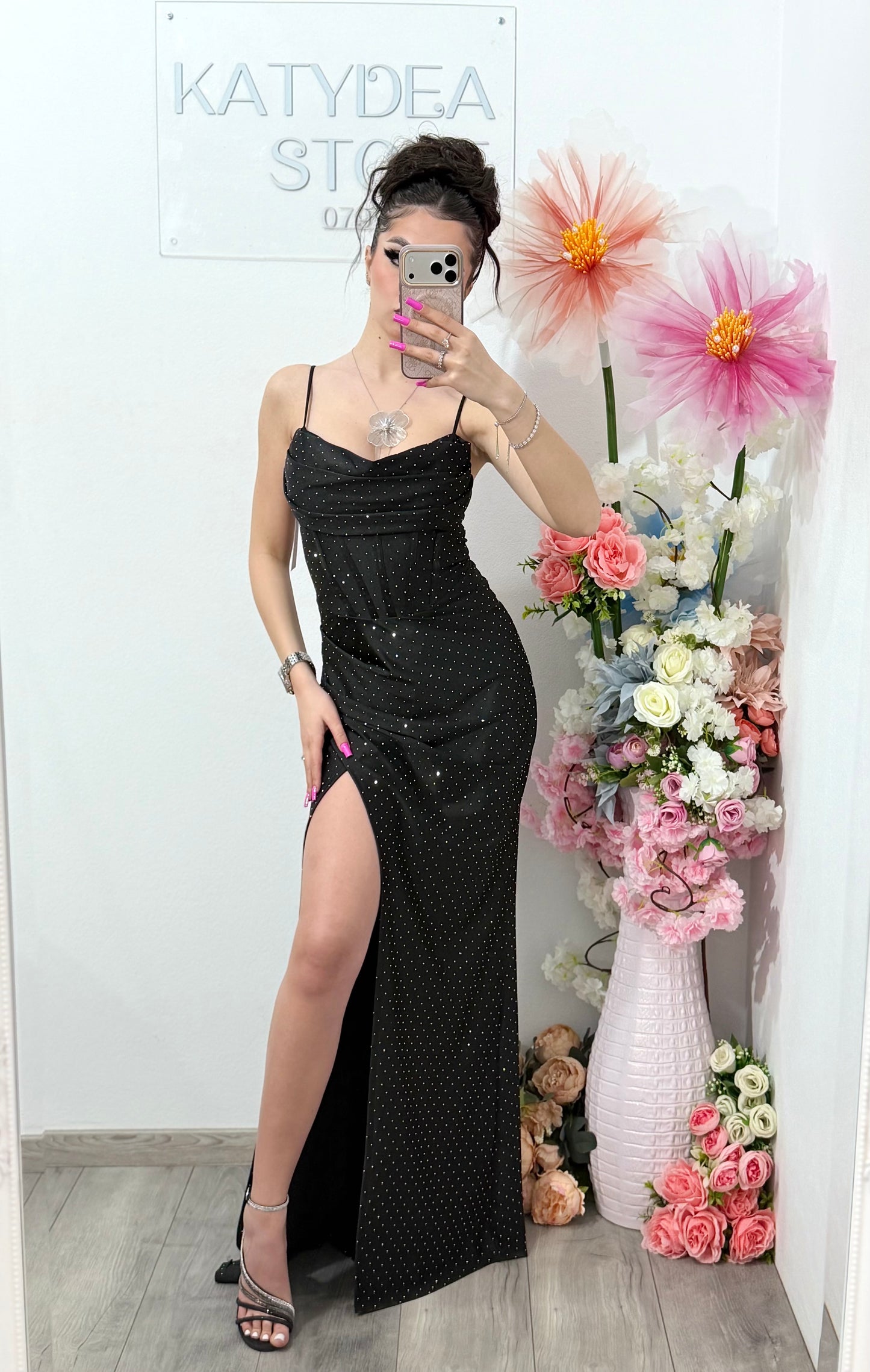 Rochie lunga neagra Laura