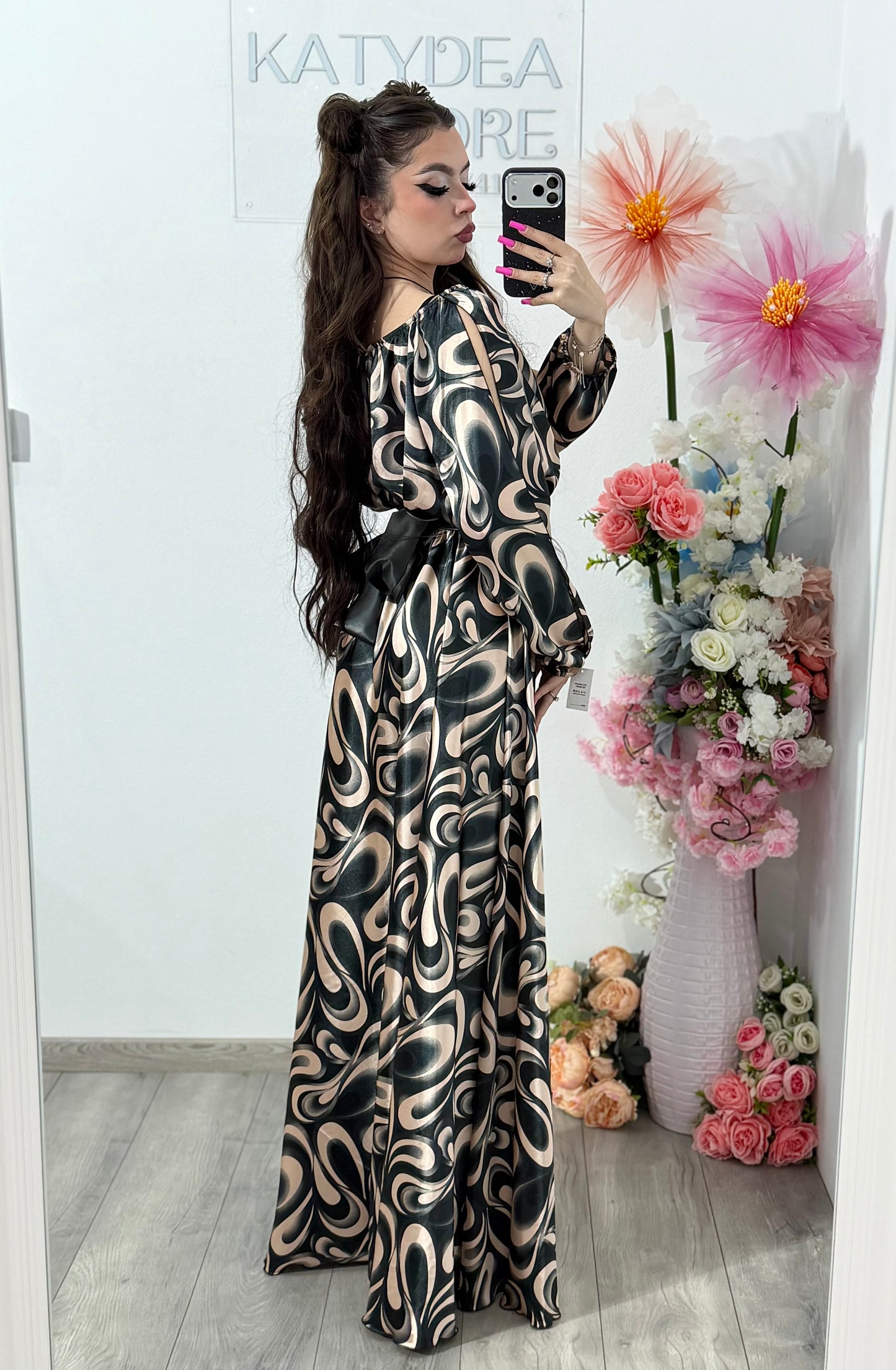 Rochie din satin Karina