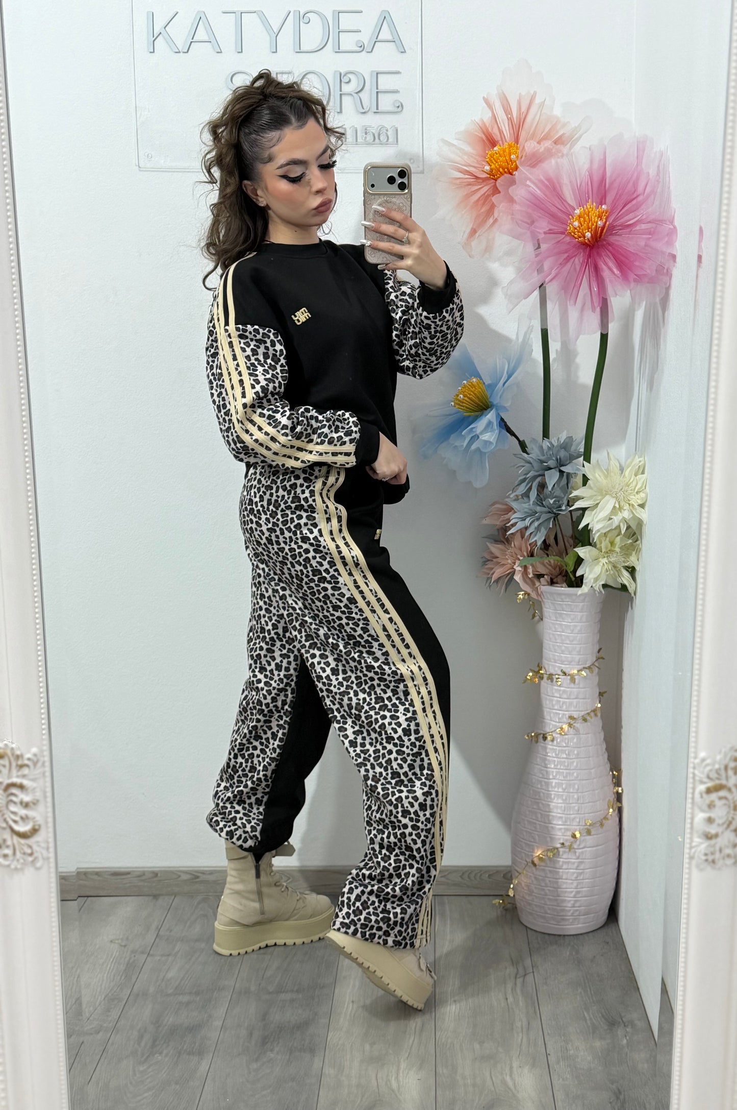 Compleu format din 2 piese ANIMALPRINT DELIA