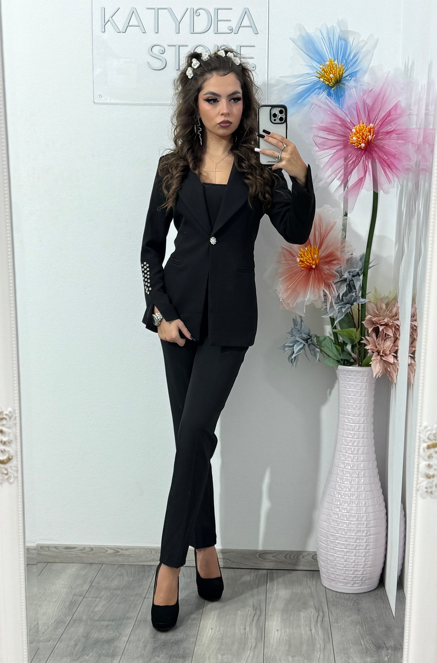 Costum damă Alice 2 piese – sacou & pantaloni slim