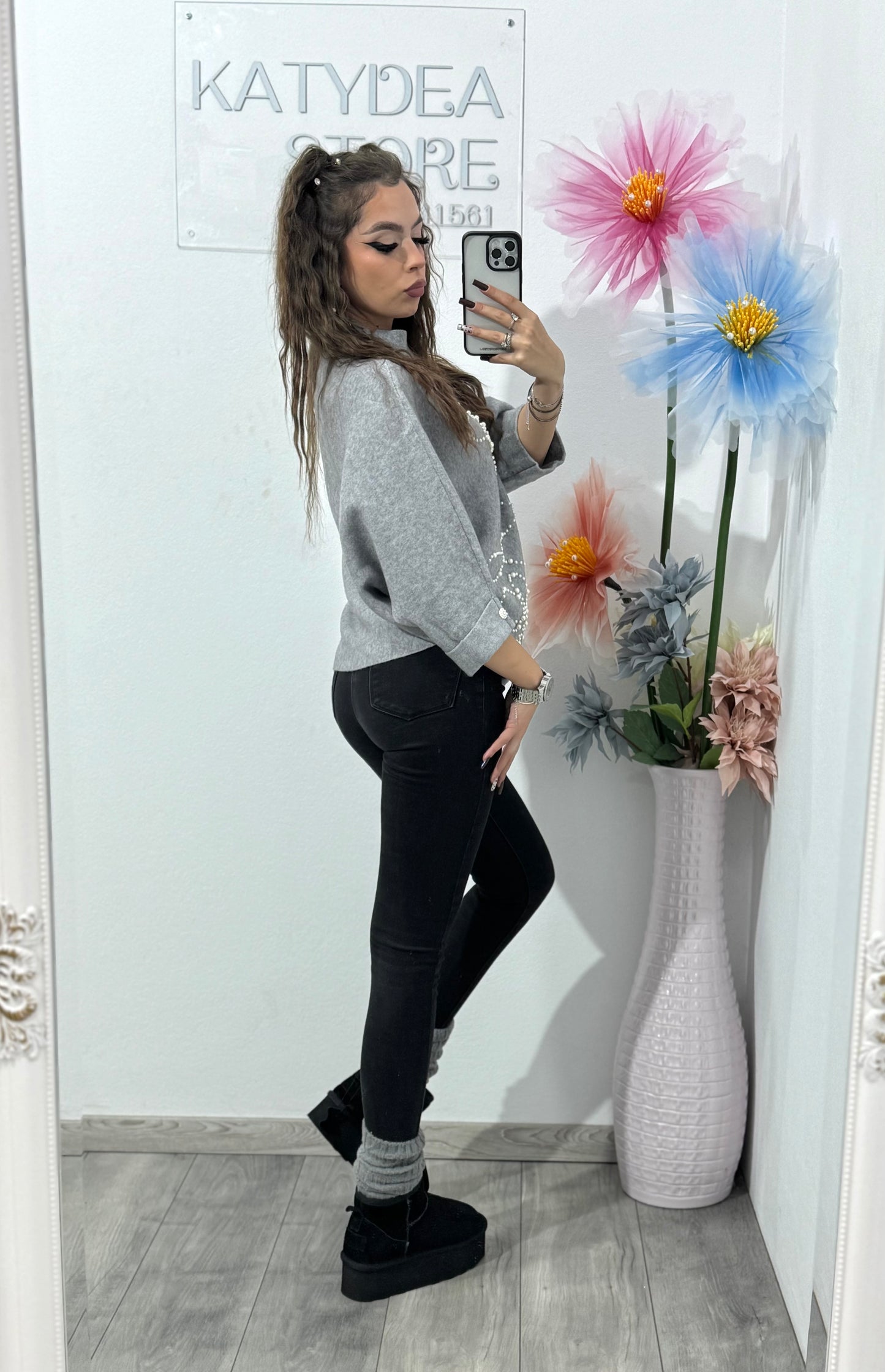 Bluză din tricot Pearls