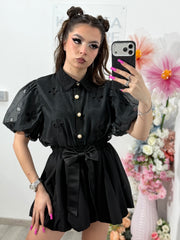 Cămașă elegantă MARIA neagră