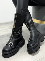 Bocanci cu fermoar și catarame LISA