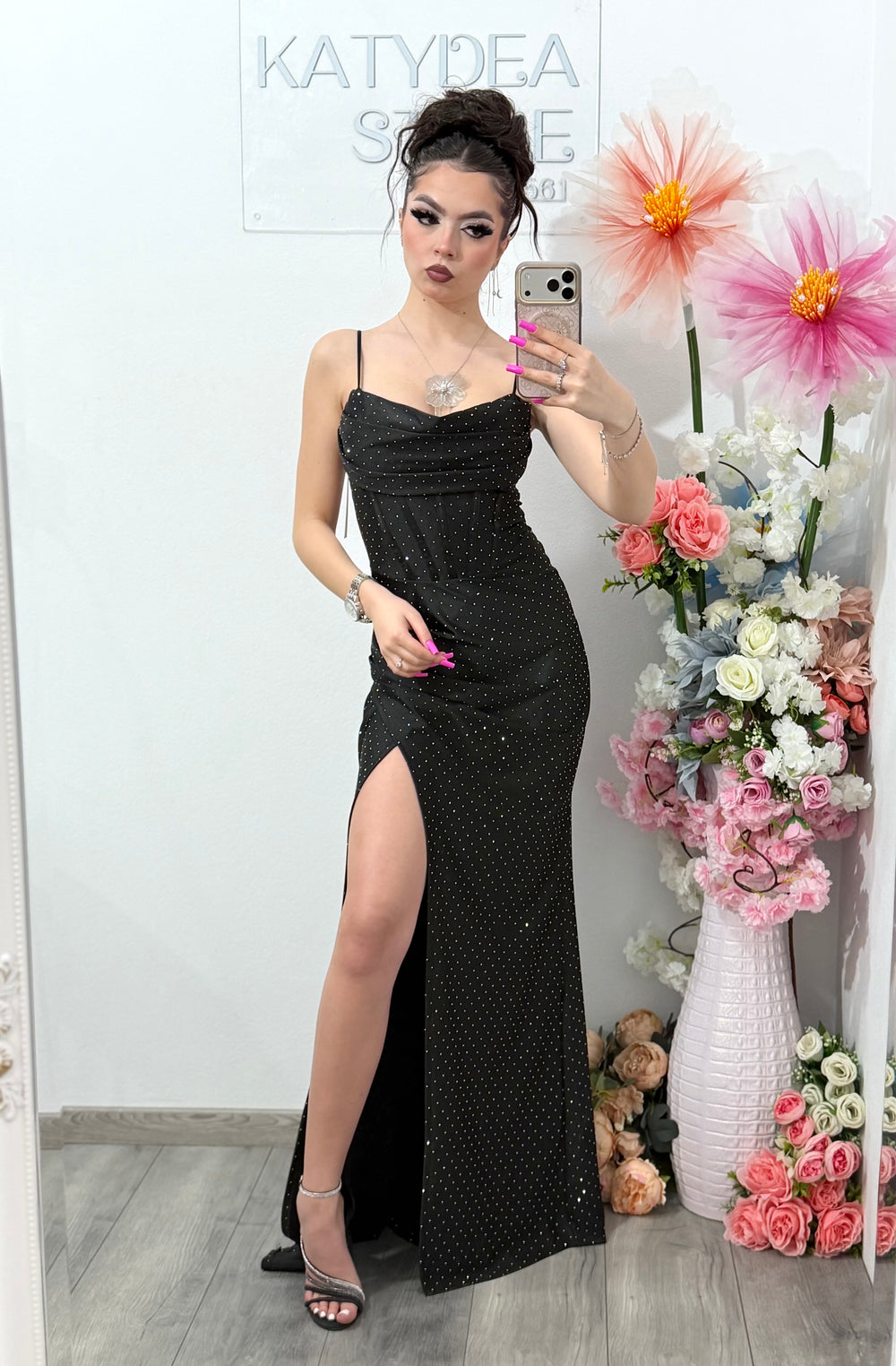 Rochie lunga neagra Laura
