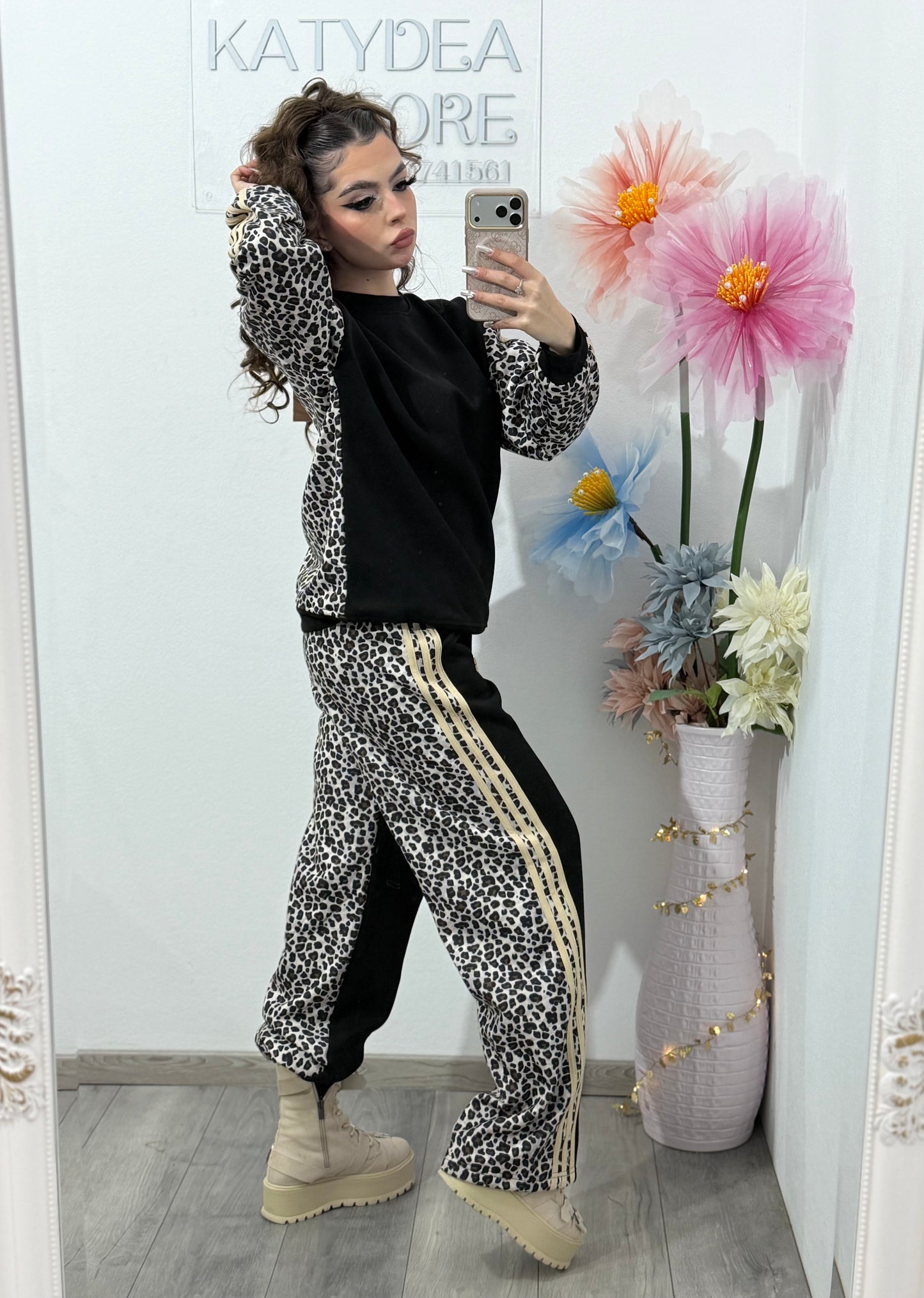 Compleu format din 2 piese ANIMALPRINT DELIA