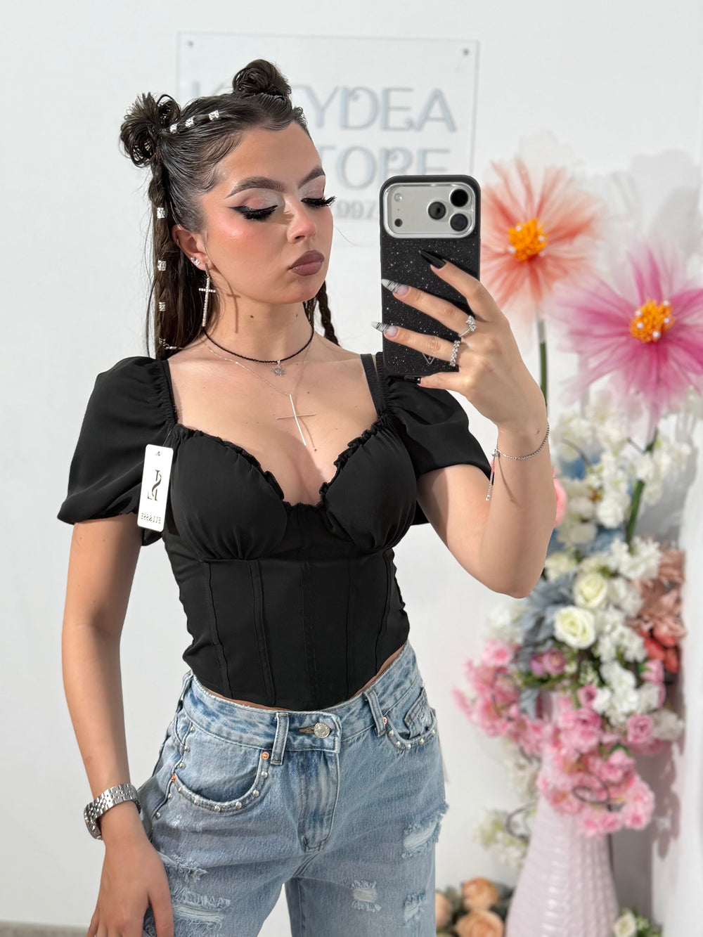 Top negru BEAUTY