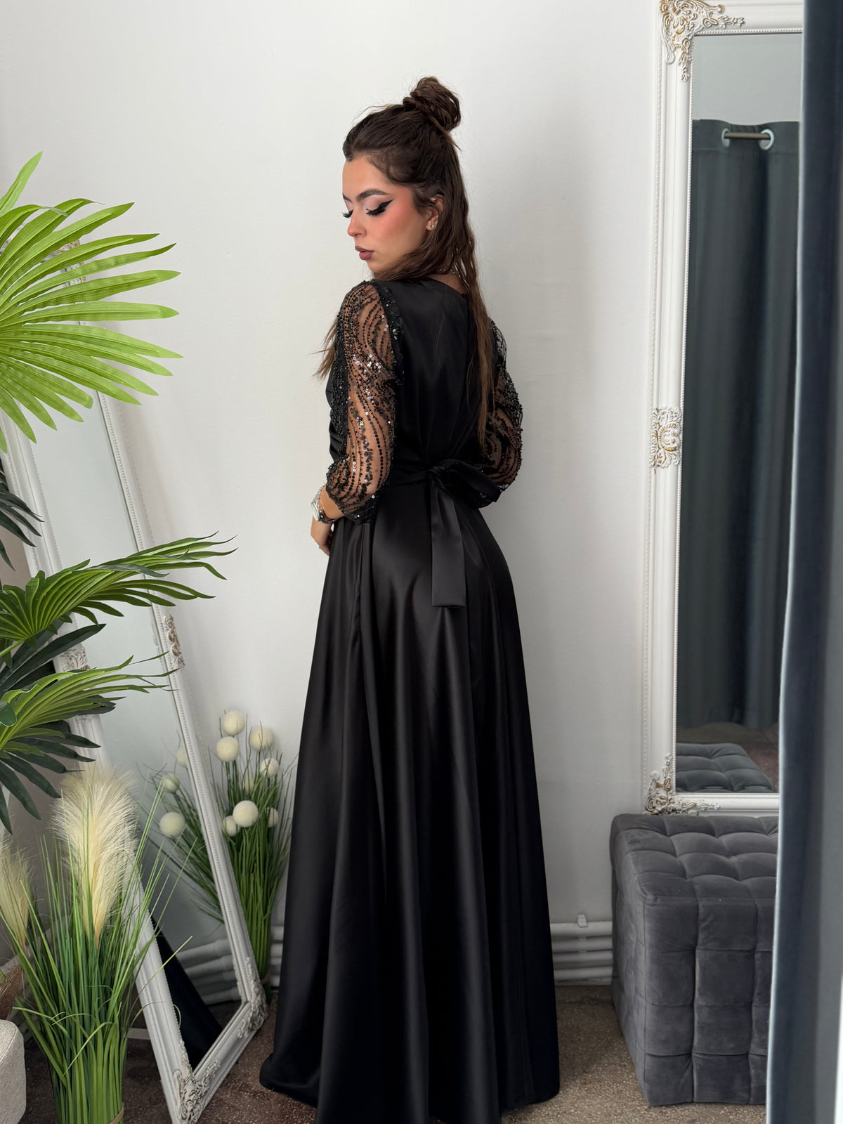 Rochie lungă neagra ADRIA