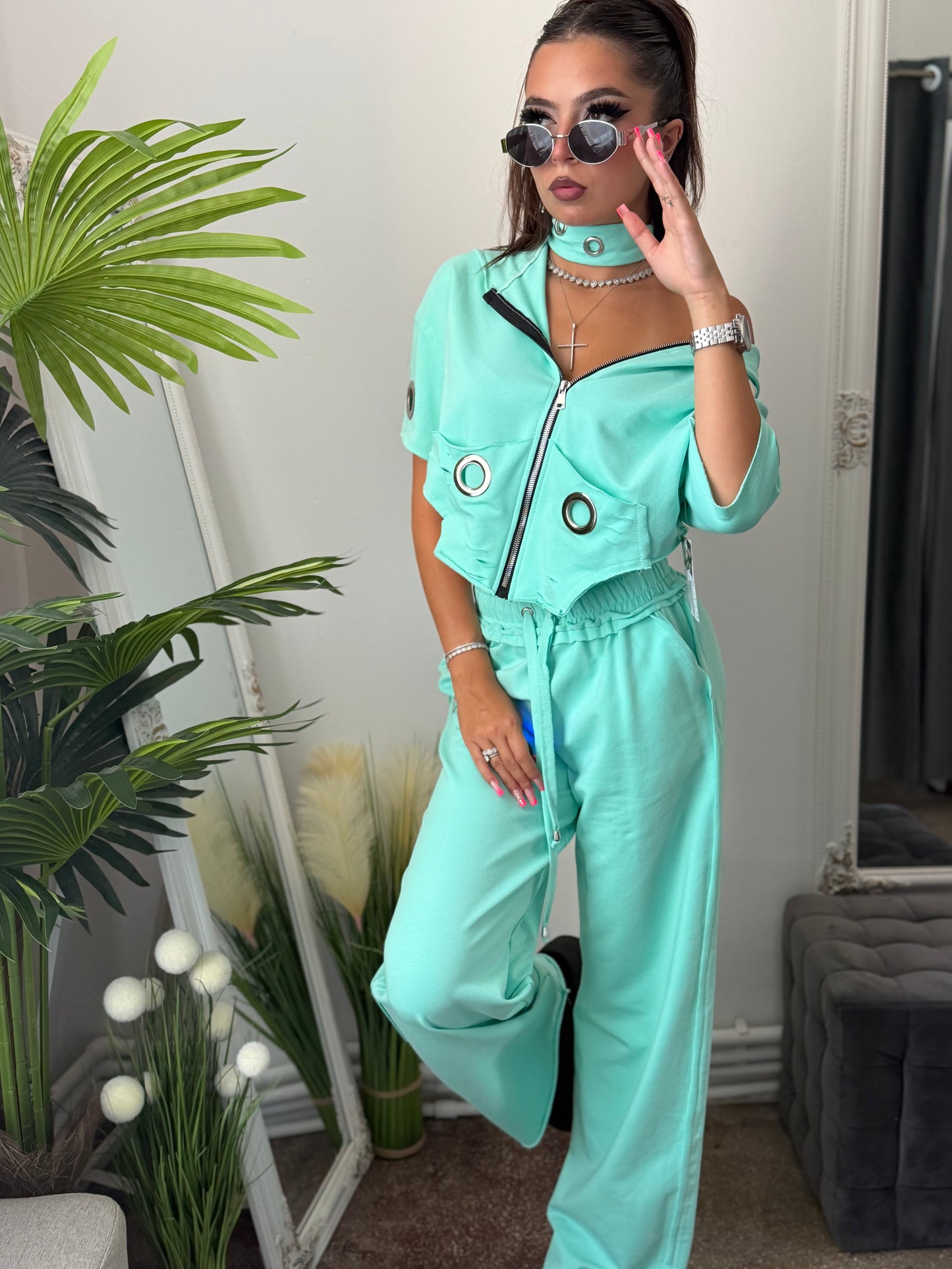 Compleu din 3 piese EXOTIC menta