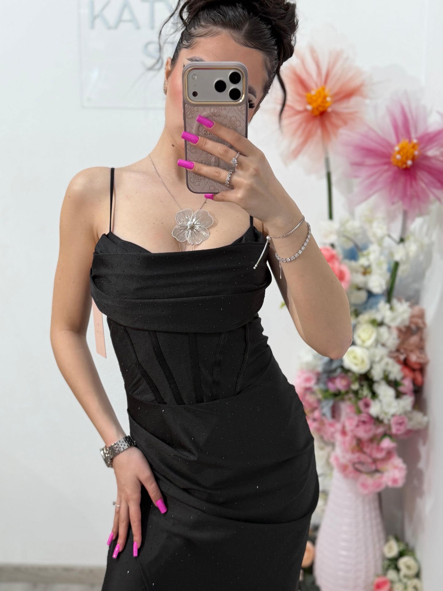 Rochie lunga neagra Laura