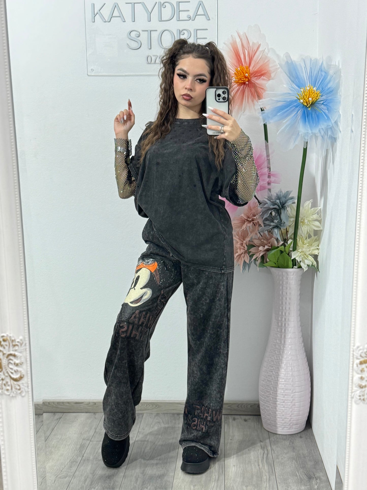 Pantalon evazat KOREA MIKY