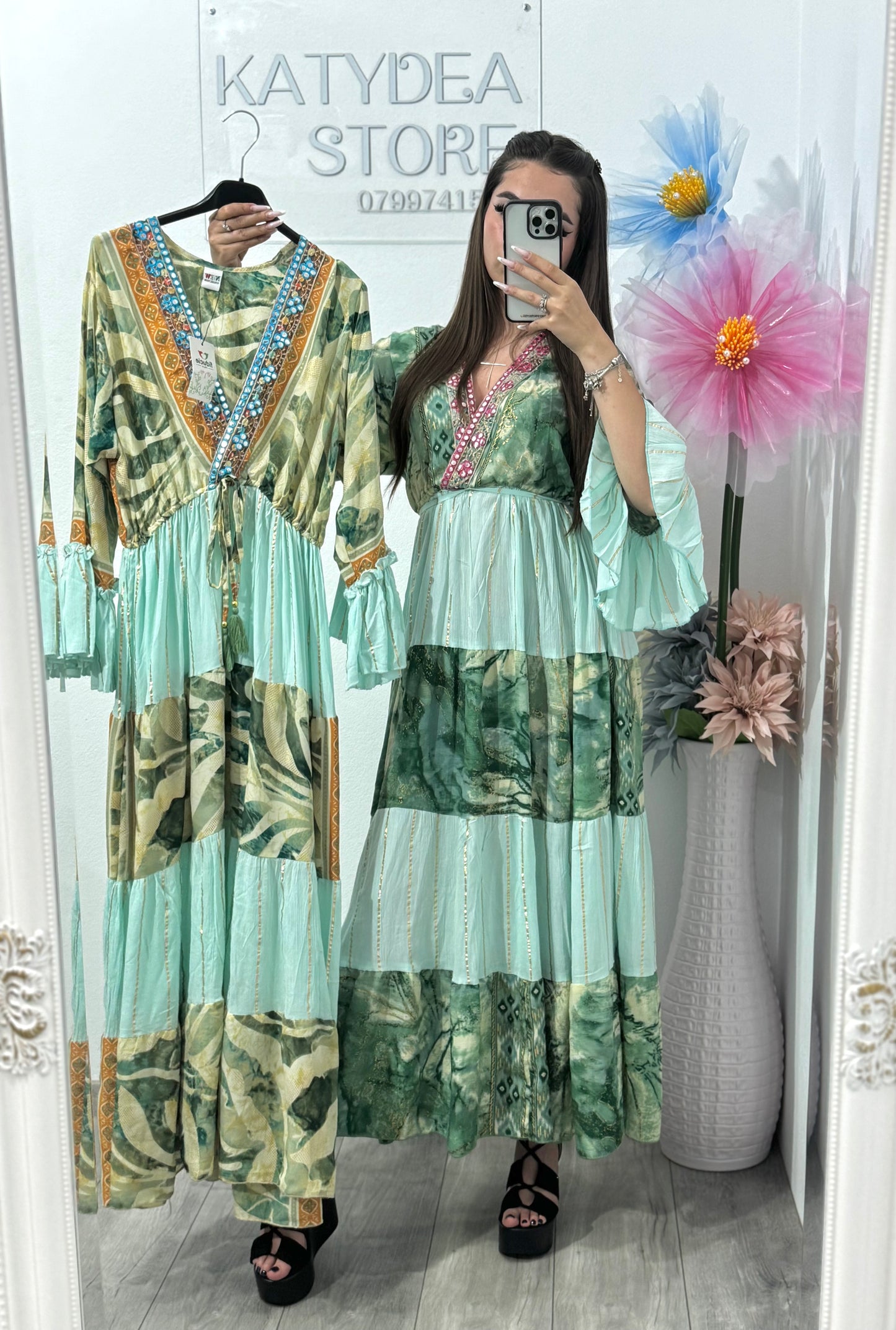 Rochie cu imprimeu Sabrina