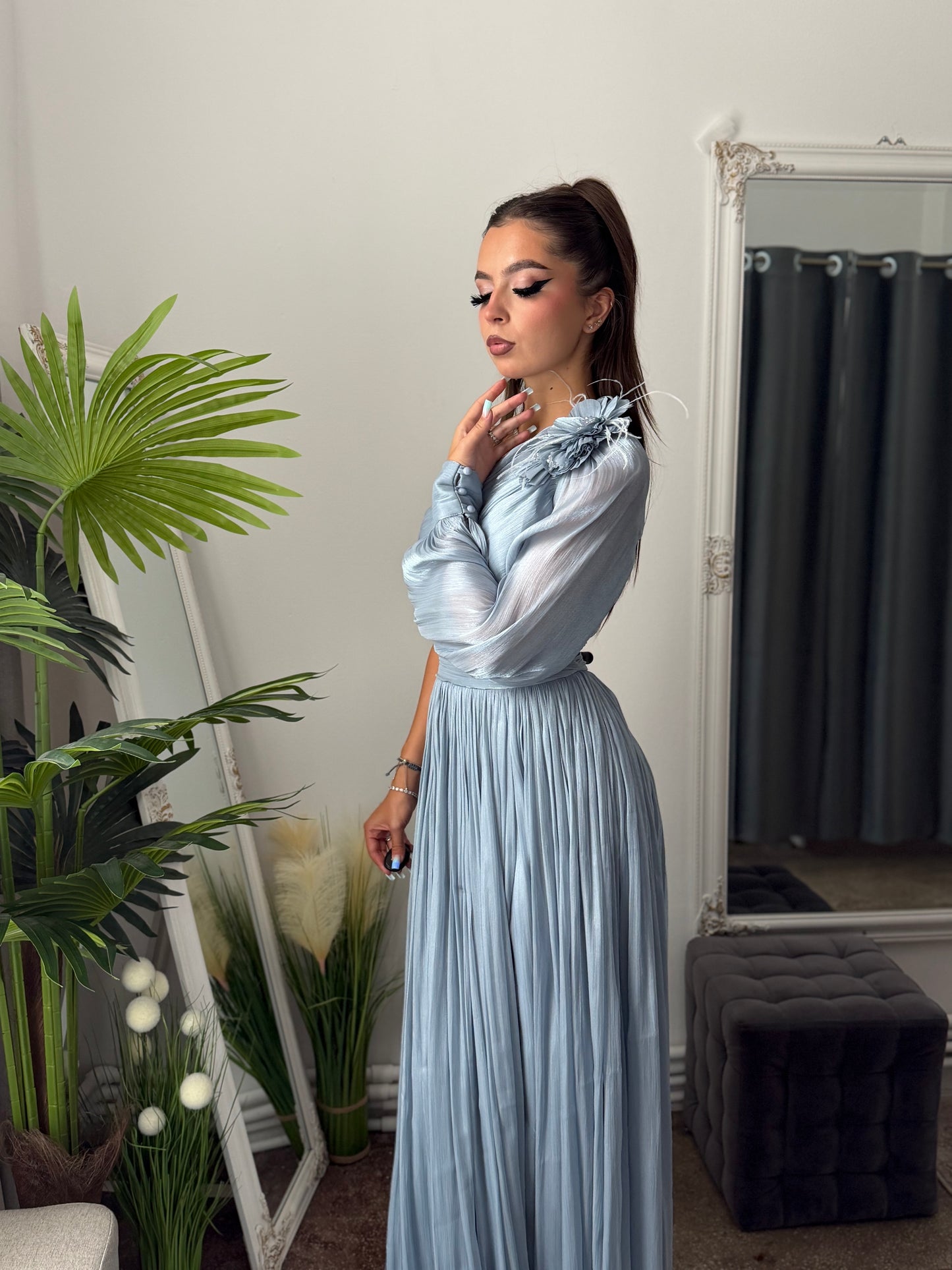 Rochie elegantă blue VICTORIA