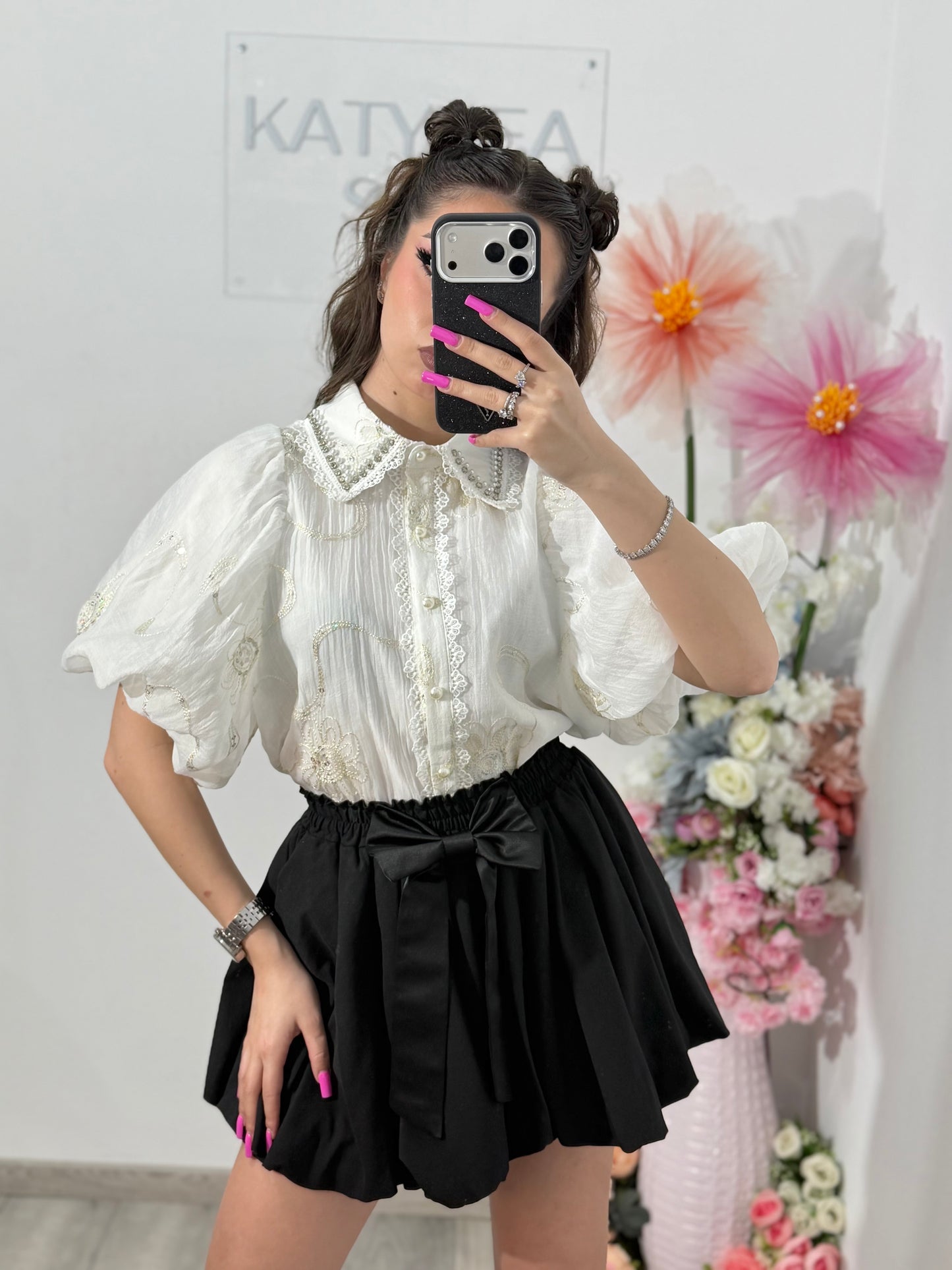 Cămașă elegantă RAMONA albă