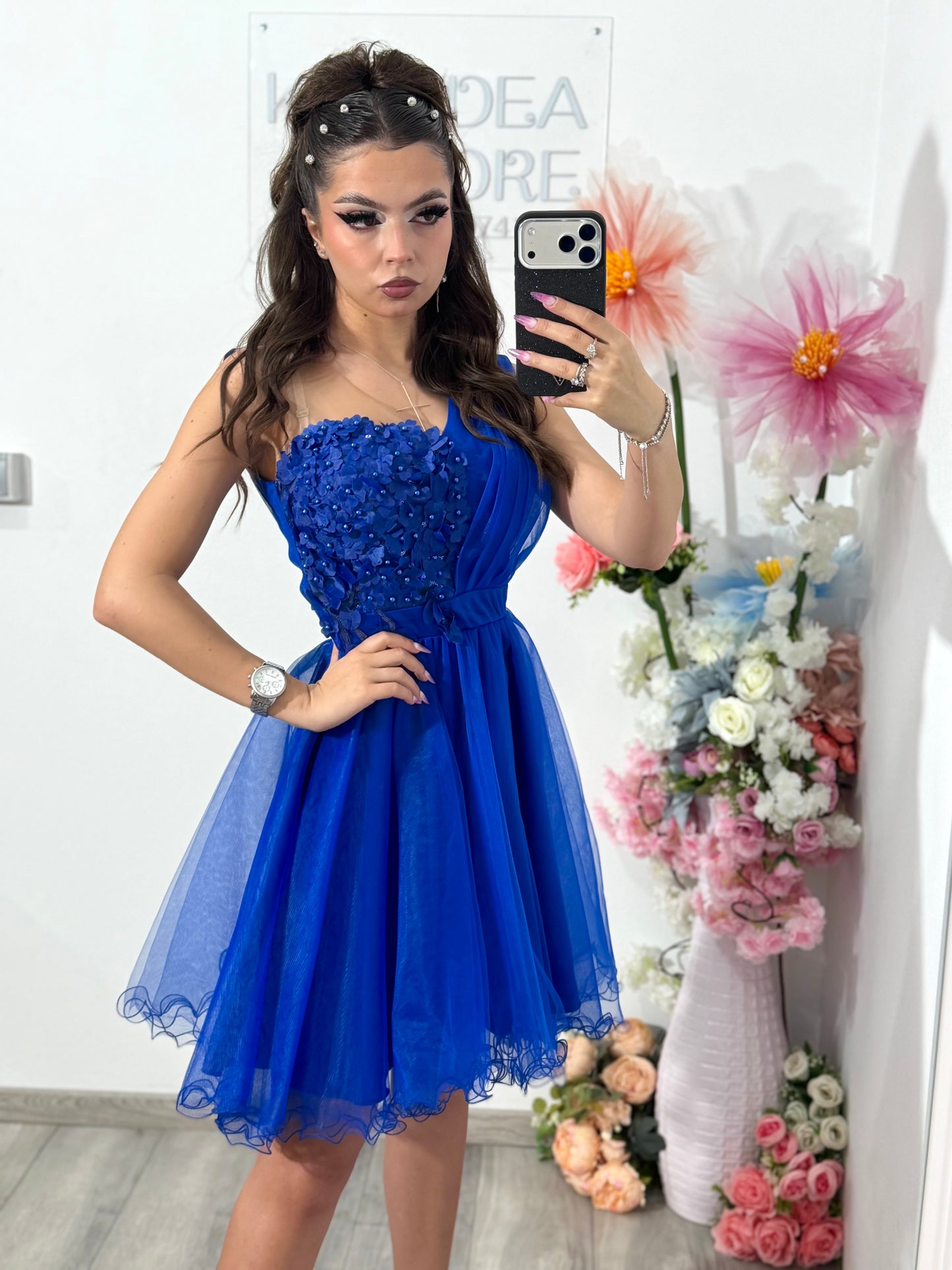 Rochie Anastasia albastru electric