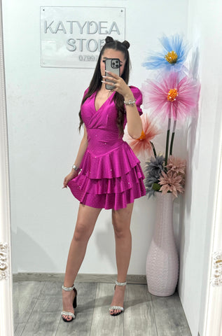 Rochie cu cristale ștanțate Olivias