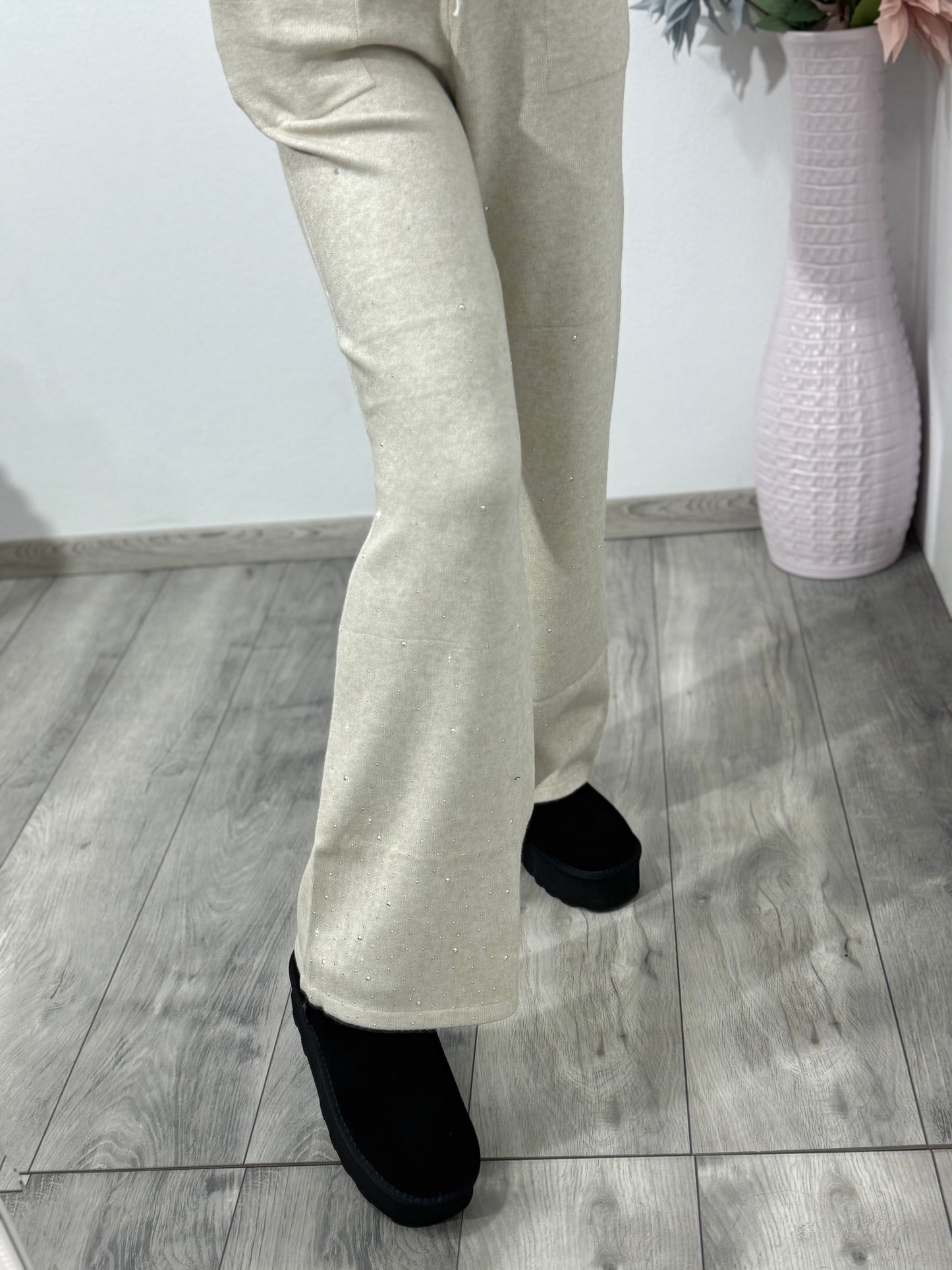 Compleu din tricot crem Annais