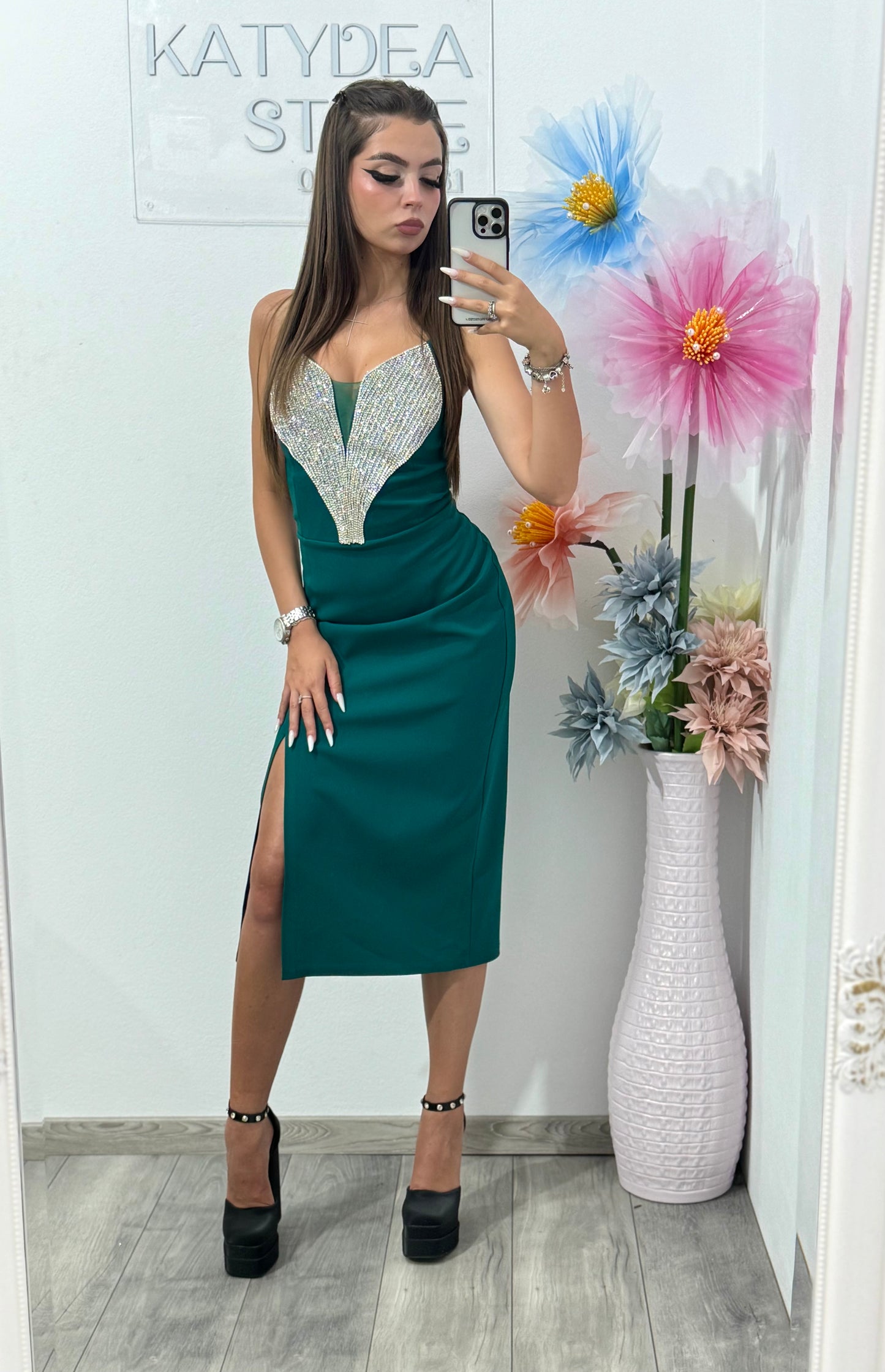 Rochie Barbie verde